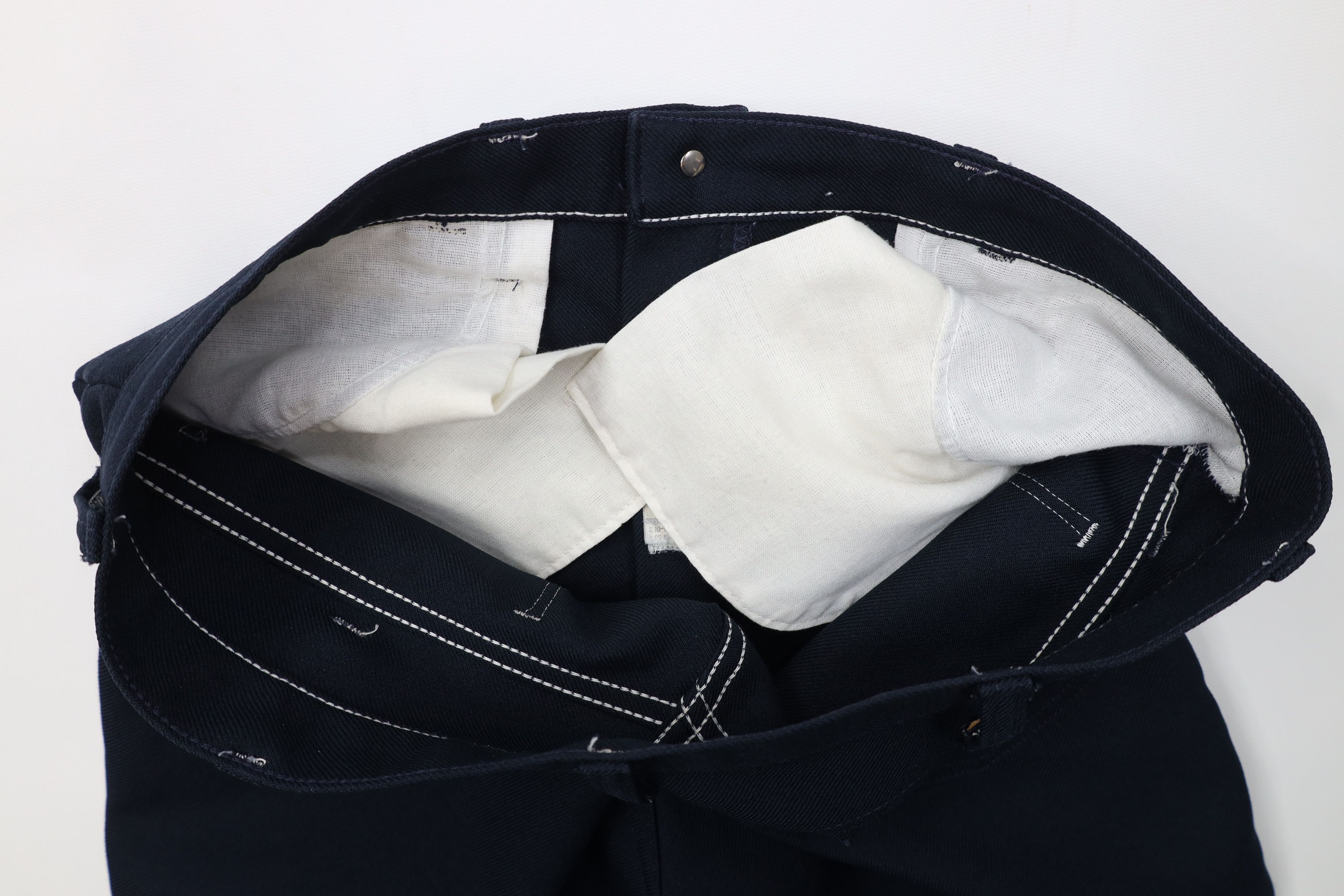 Wrangler Vintage 90s Wrangler Flared Wide Leg Chino Pants Blue USA Size US 34 / EU 50 - 8 Thumbnail
