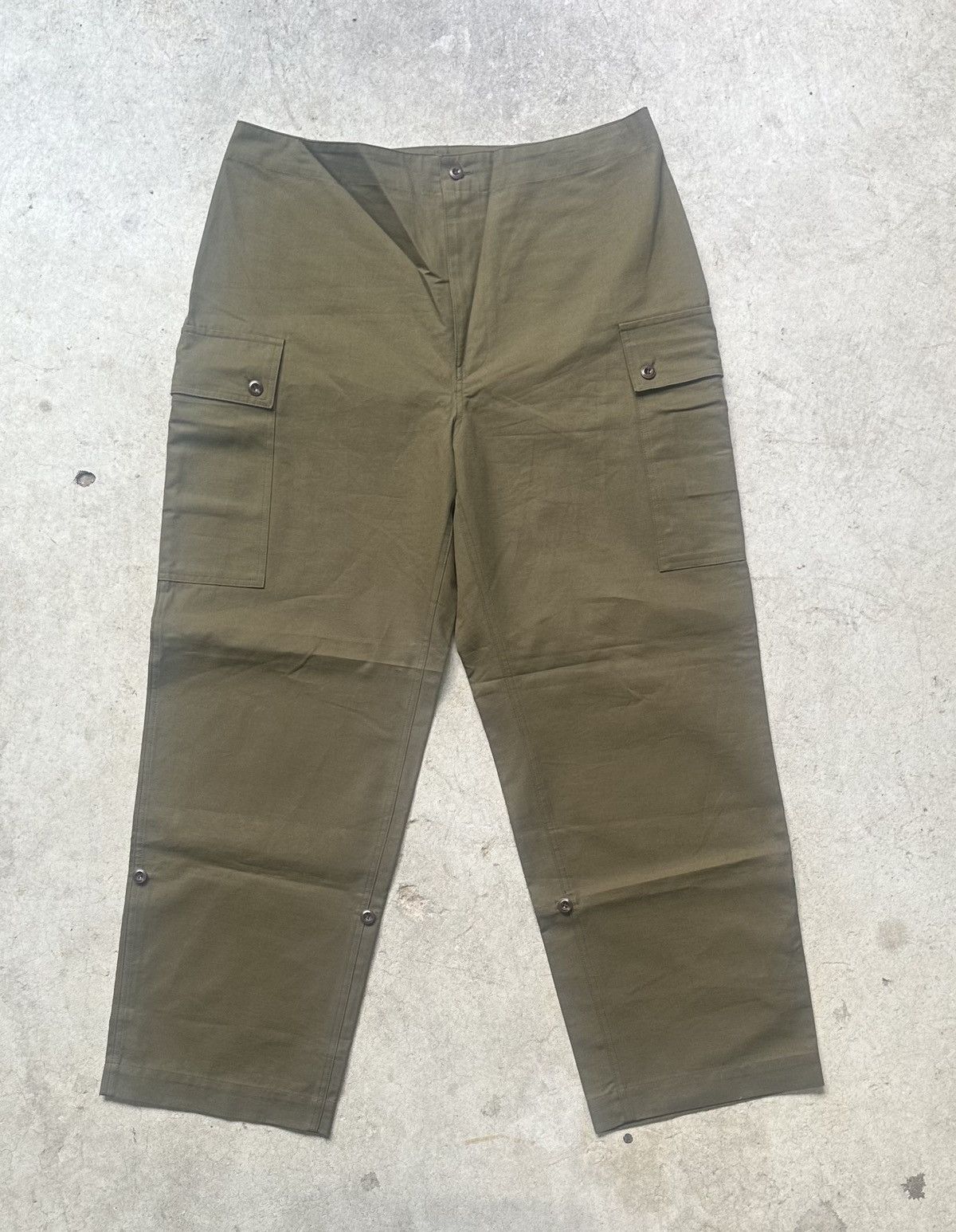 image of Fortino Made In Italy x Military Vintage Military Cargo Pants in Khaki, Men's (Size 34)