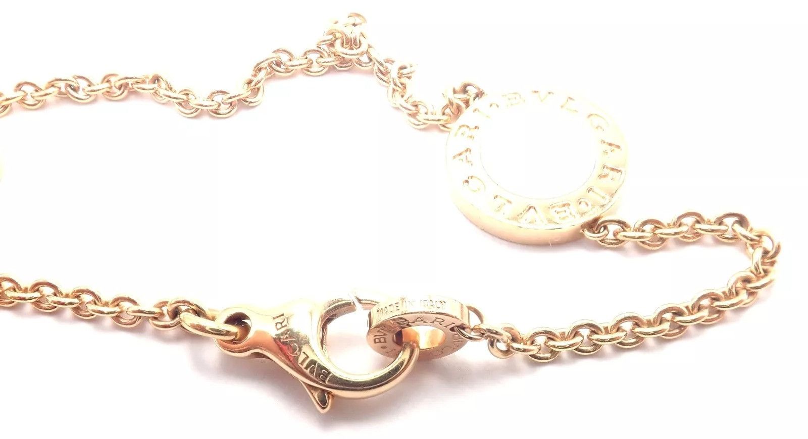 Bvlgari Bvlgari 18k Rose Gold Multi Gemstone 38" Long Necklace Size ONE SIZE - 7 Thumbnail
