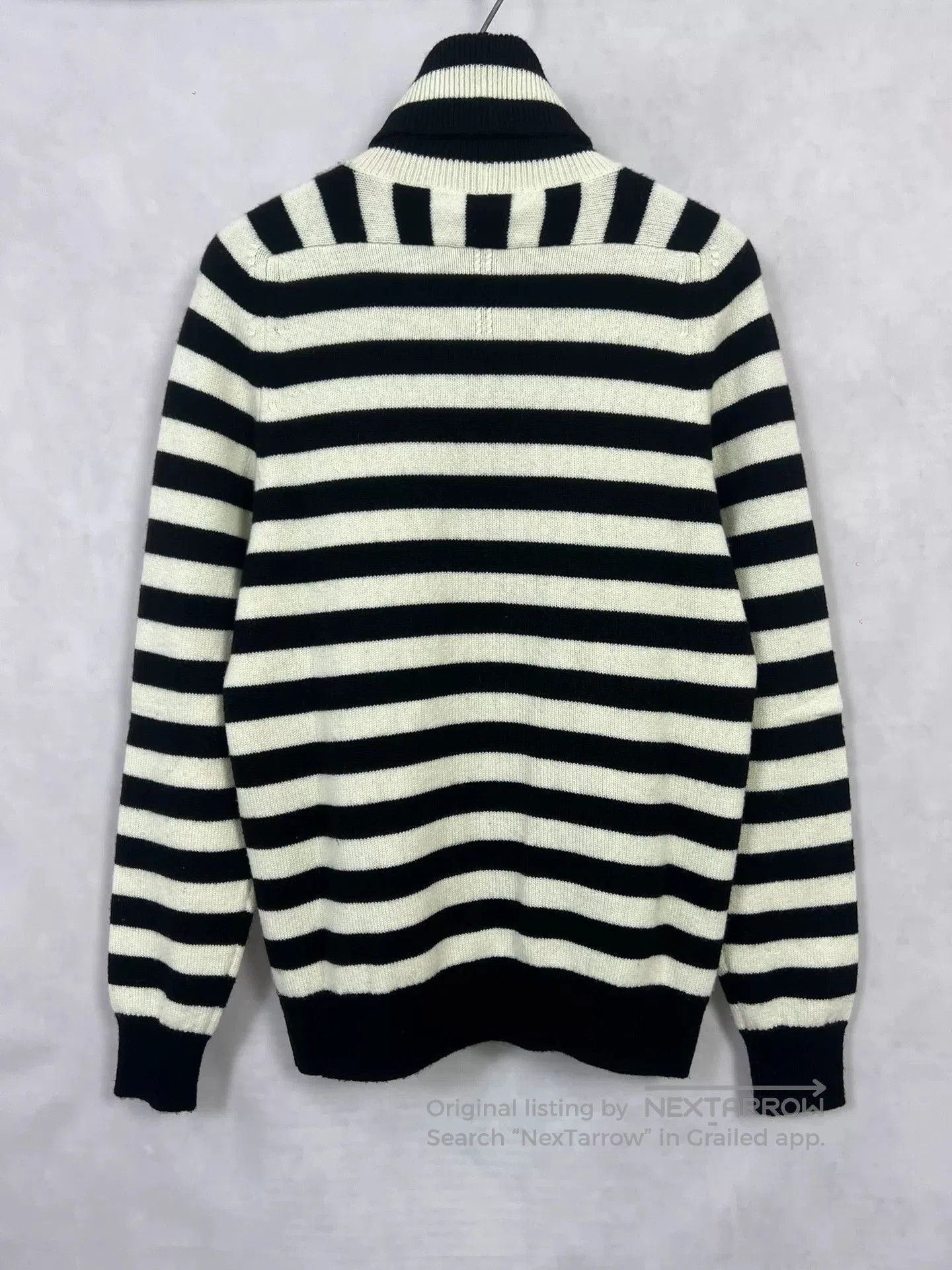 Saint Laurent Paris Saint Laurent Black and White Striped Sweater. Size US S / EU 44-46 / 1 - 2 Thumbnail