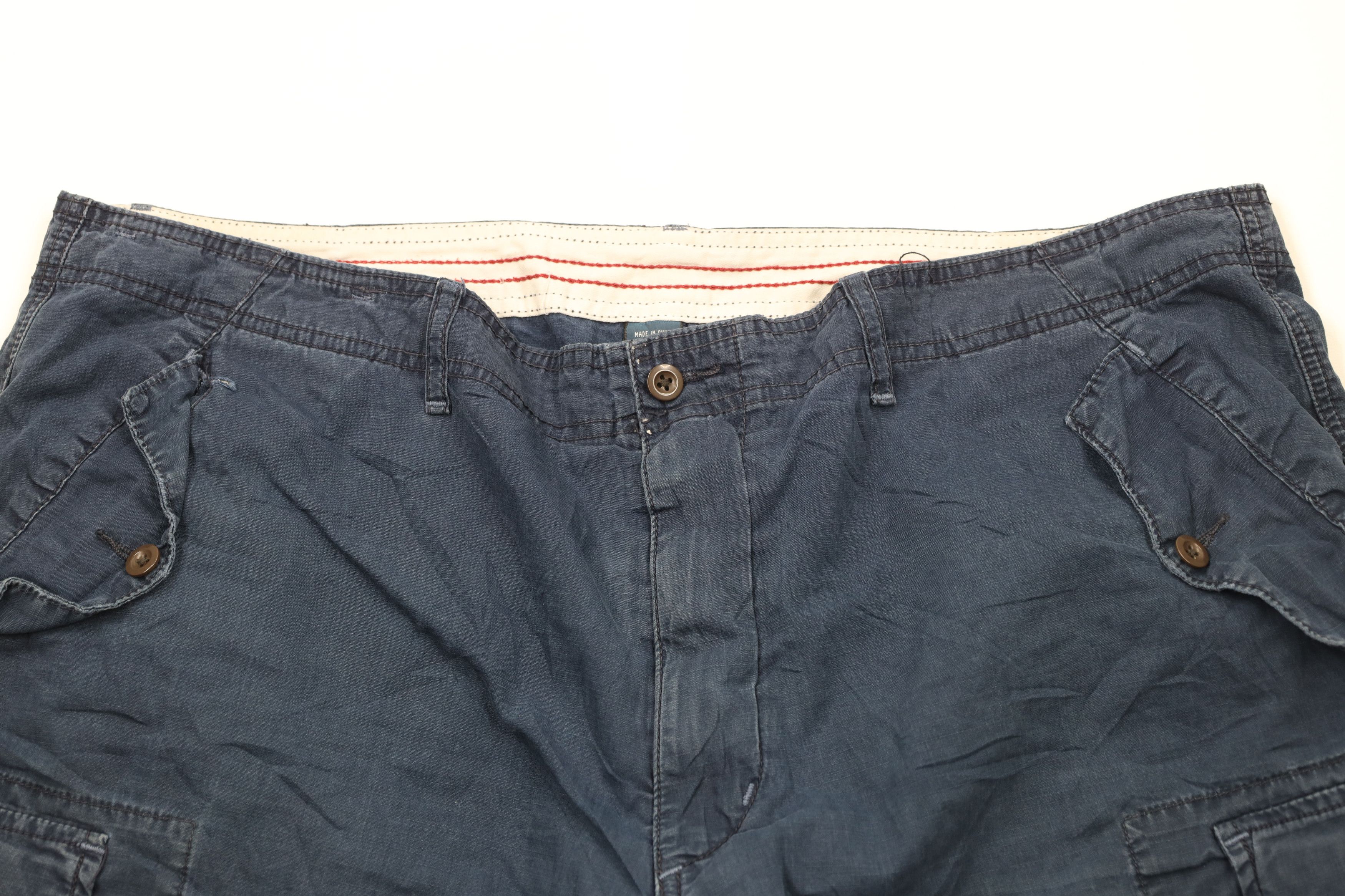 Ralph Lauren × Vintage Vintage 90s Ralph Lauren Surplus Cargo Shorts Navy Blue Size US 40 / EU 56 - 2 Thumbnail