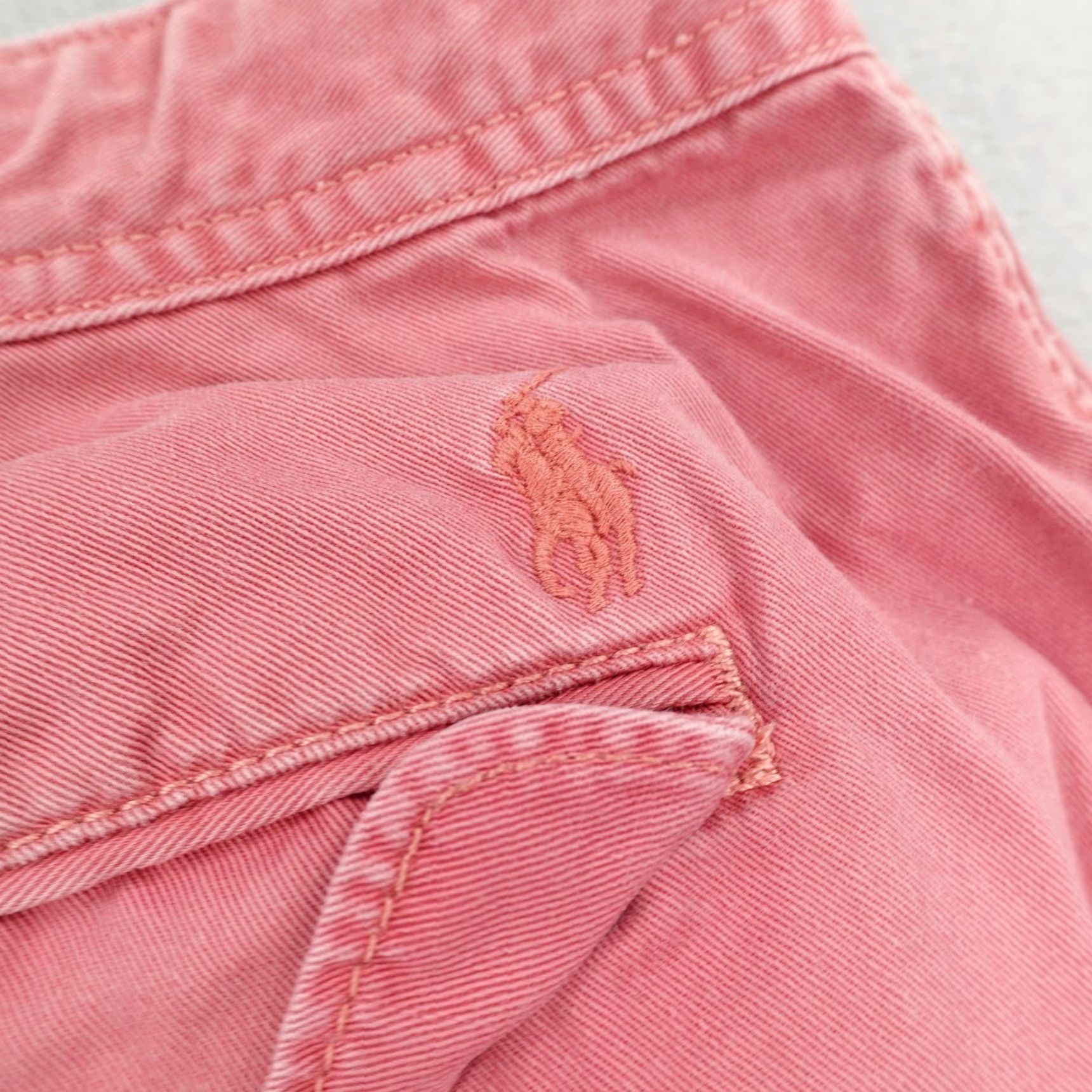 Polo Ralph Lauren VINTAGE Polo Ralph Lauren Shorts Mens 38 Pink Drawstring Chino Pony Utility Outdoor Casual 90s Mens Size US M / EU 48-50 / 2 - 5 Thumbnail