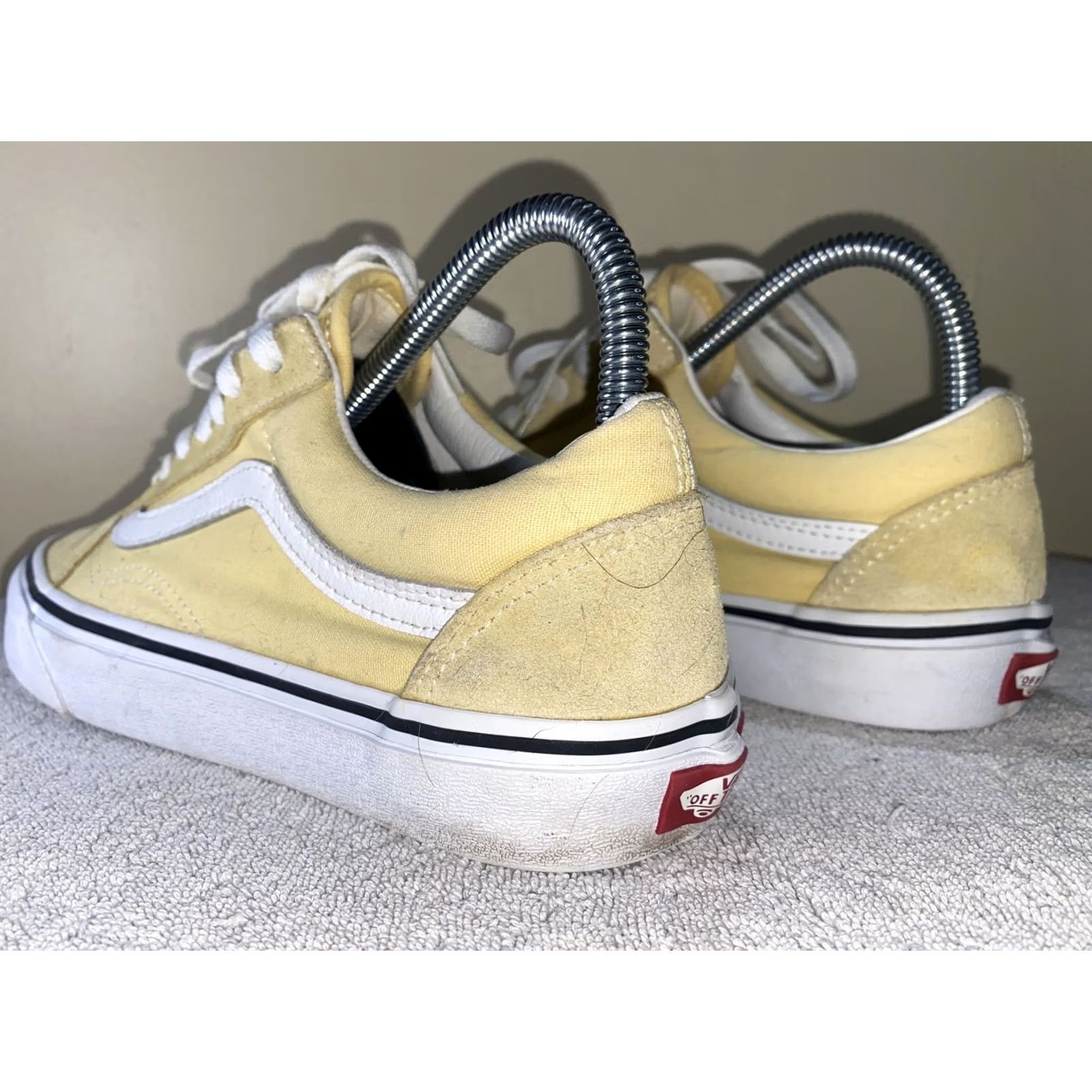 Vans VANS Sneaker Unisex Adults 7.5 Yellow / White Mens Shoes UK 7.5 US 7.5 Athletic Style Size US 8 / EU 41 - 4 Thumbnail