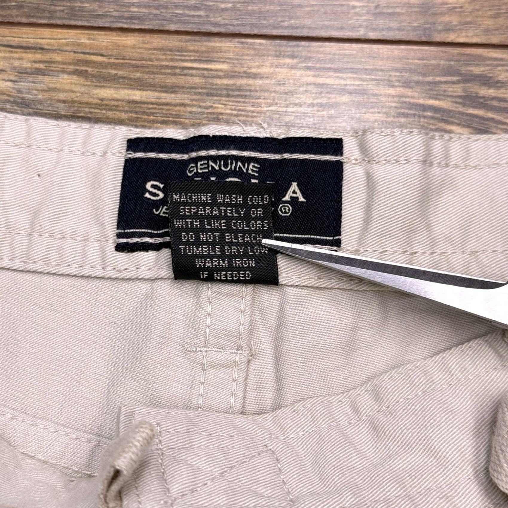 Vintage Sonoma Cargo Short Womens 8P Petite Khaki Brown High Rise Drawstring New Size 30" / US 8 / IT 44 - 4 Thumbnail