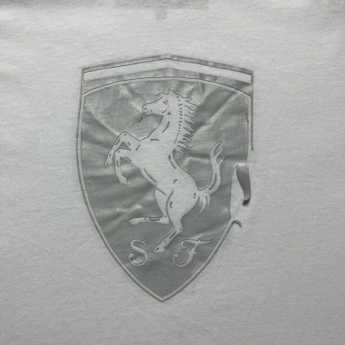 Ferrari Ferrari Big Central Logo Tee Streetwear Y2K Racing Size US M / EU 48-50 / 2 - 2 Thumbnail