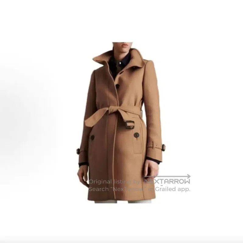 Burberry Burberry Khaki Wool Women's Coat. Size XXS / US 00 / IT 34 - 8 Thumbnail