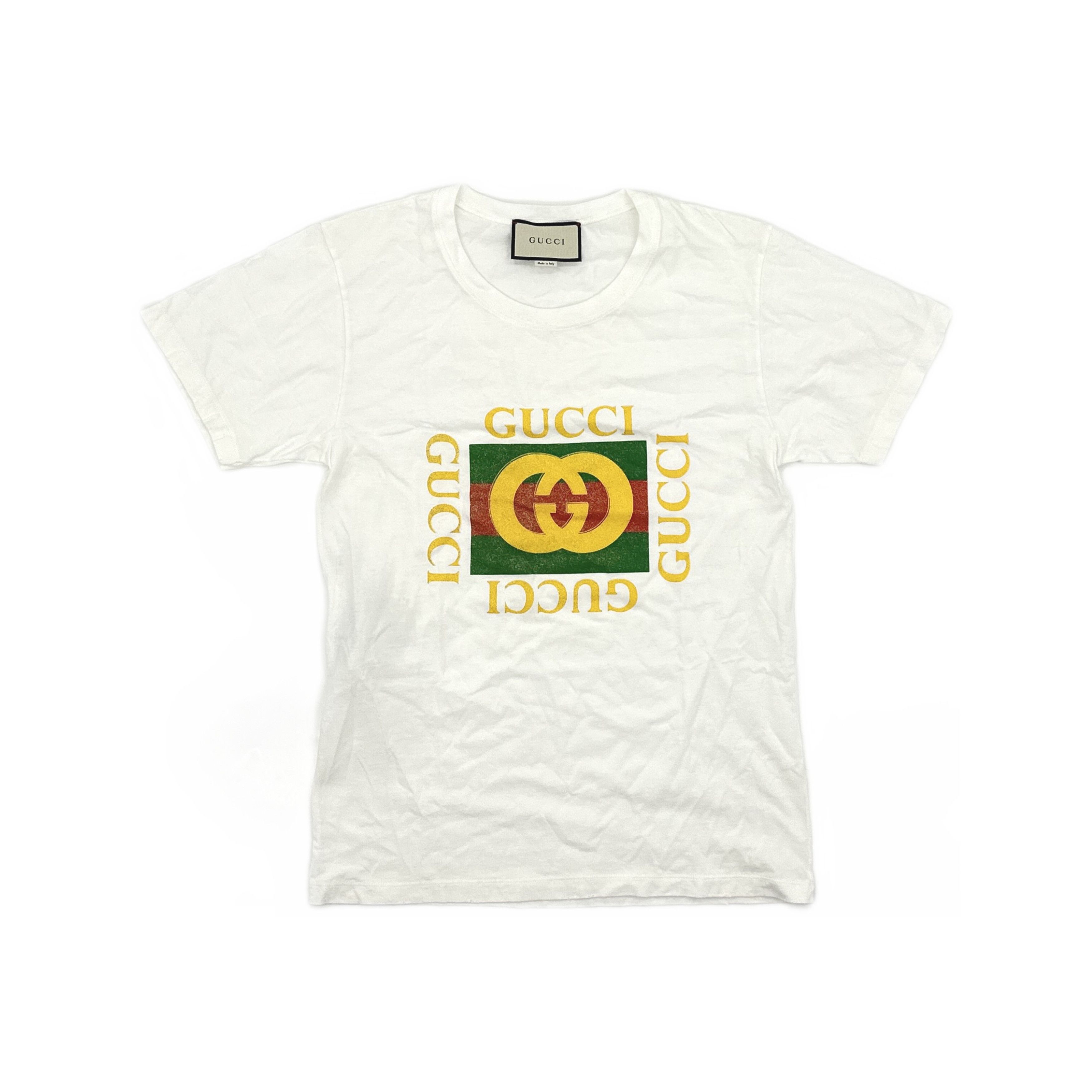 Gucci Gucci Vintage Logo Print T-Shirt XS Size US XS / EU 42 / 0 - 1 Thumbnail