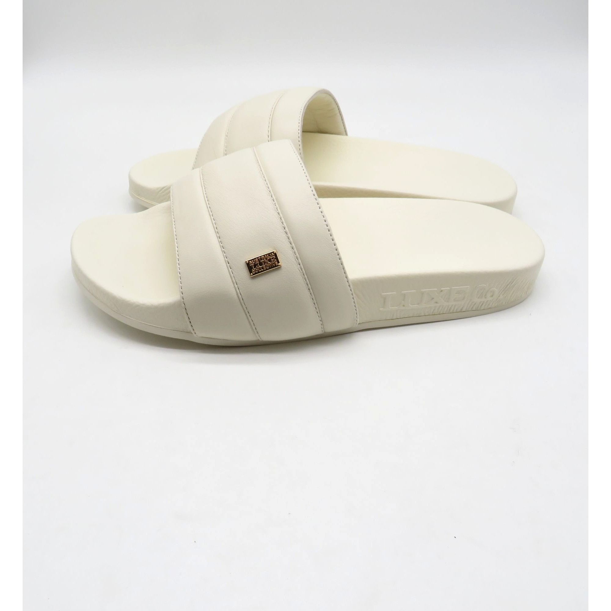 Other Australia Luxe Collective Vichy Cream Slides Sandals Womens Size US 7 / IT 37 - 5 Thumbnail