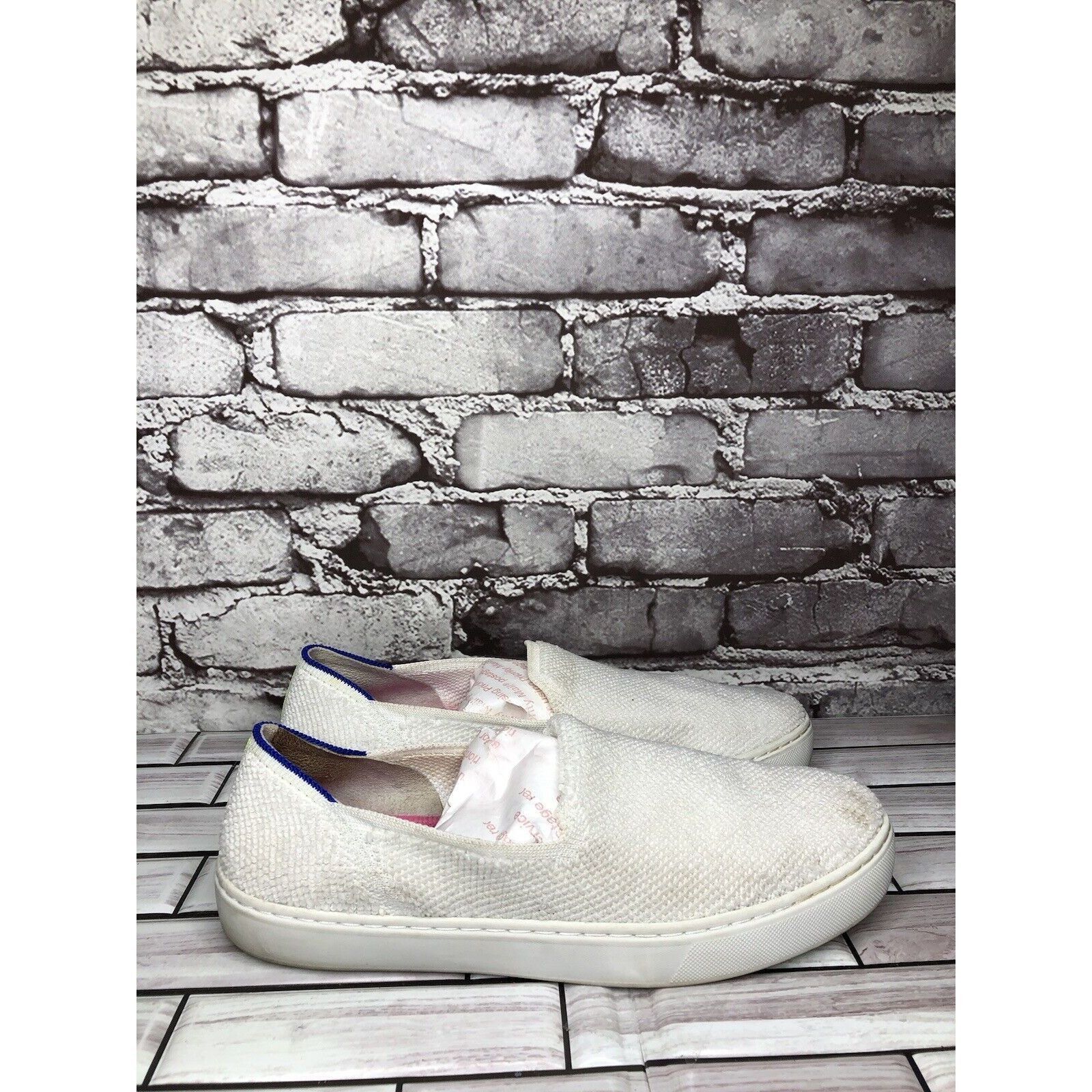 Other Rothy's The Sneakers White Terry Cloth Fabric Slip On Comfor Size US 9 / IT 39 - 12 Thumbnail