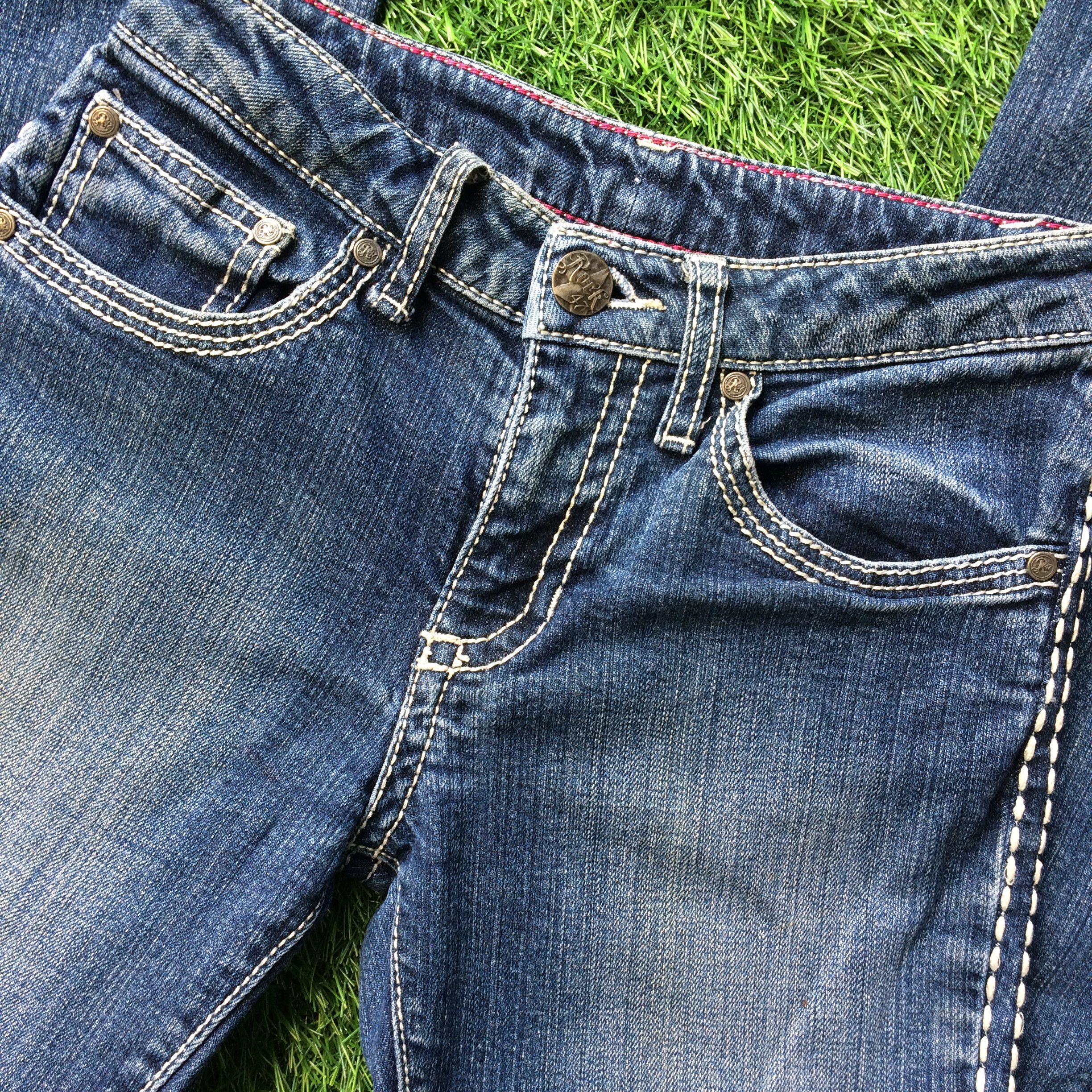 Japanese Brand Low Rise Bootcut Jeans D-793 Size 24" / US 00 / IT 34 - 5 Thumbnail