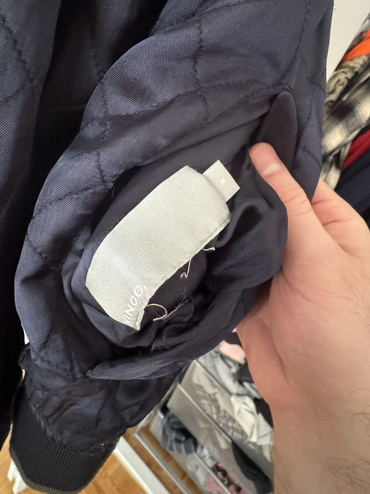 Vince Reversible green and blue quilted bomber Size US M / EU 48-50 / 2 - 5 Thumbnail