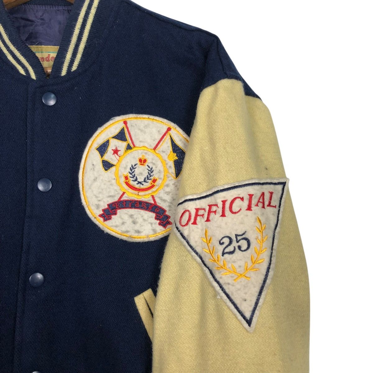 Vintage 🔥VINTAGE WOOL VARSITY JACKET WONDERSTORY ISSEY MIYAKE Size US M / EU 48-50 / 2 - 11 Thumbnail
