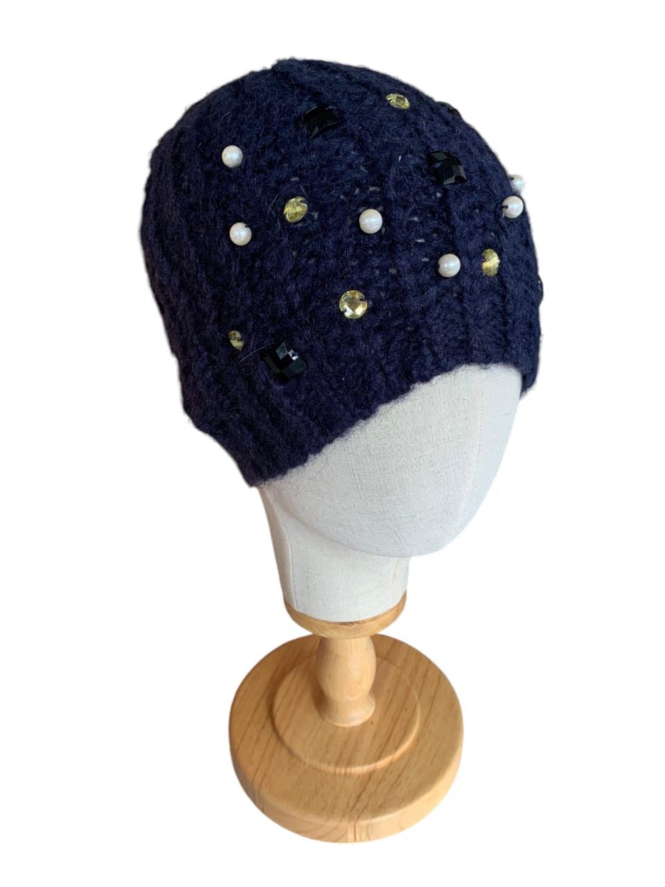 Hysteric Glamour × Japanese Brand Harris Paris Punk Bondage Style Knit Beanie Hats Size ONE SIZE - 3 Thumbnail