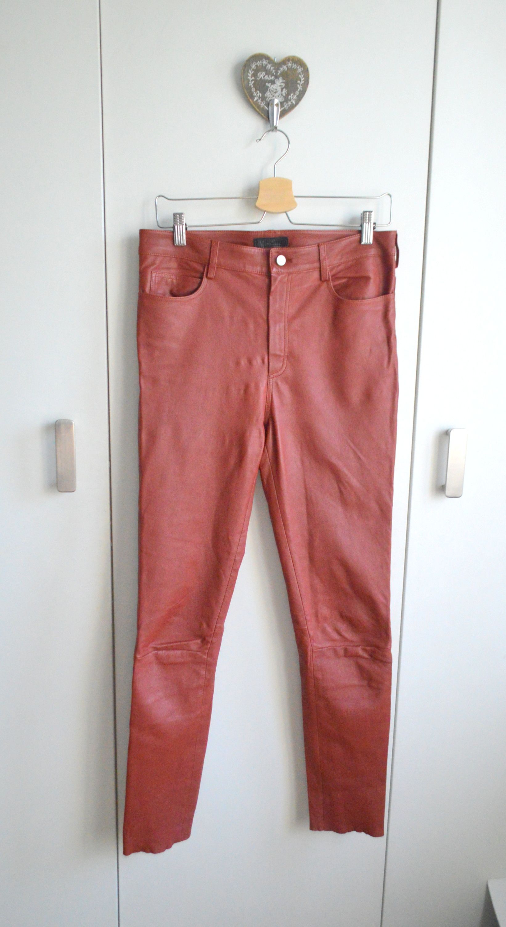 Drome DROMe Luxury Leather Pants, 100% Genuine Leather, M Premium Size 27" / US 4 / IT 40 - 2 Thumbnail