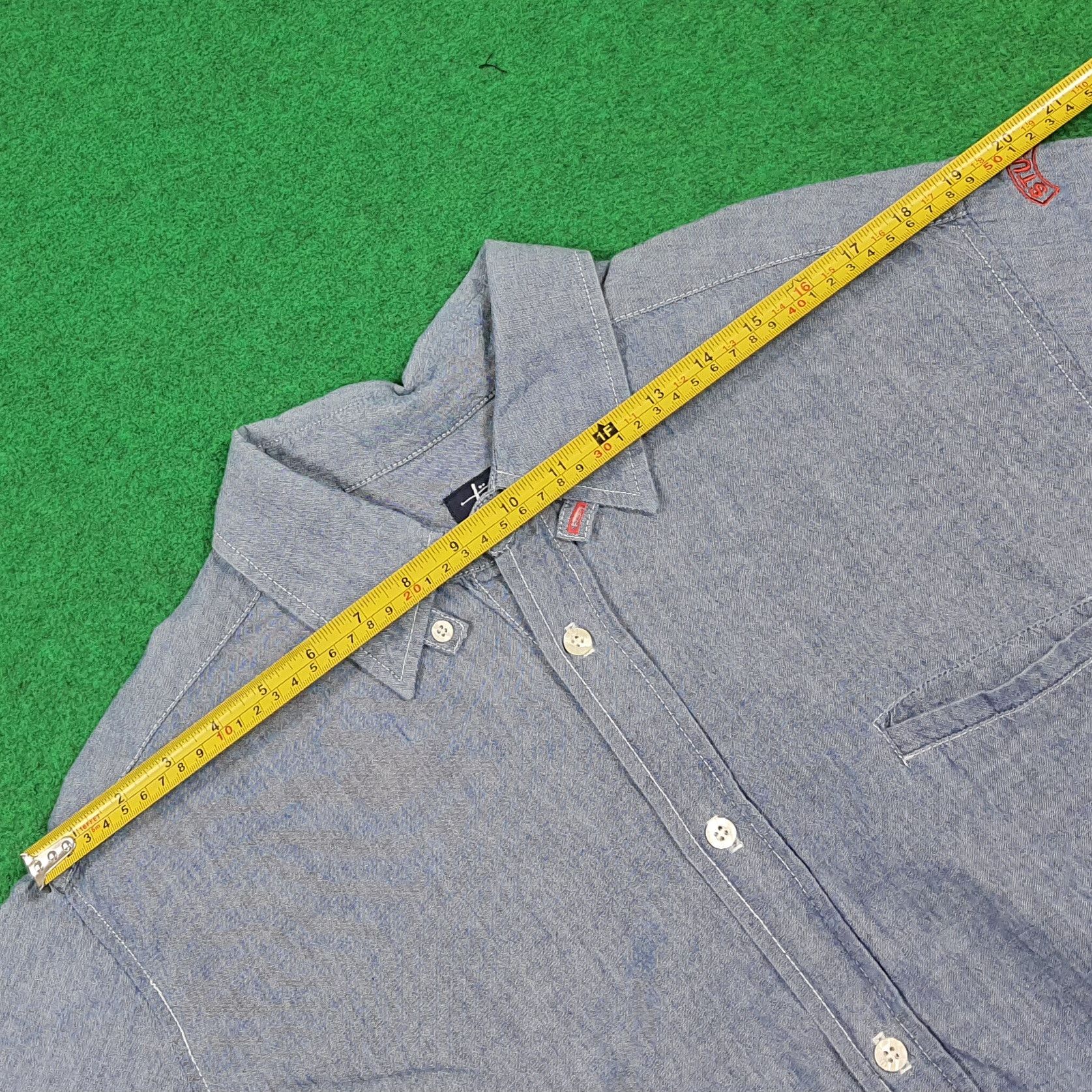 Stussy Vintage Stussy Blue Denim Style Button Up Shirt C294N24 Size US L / EU 52-54 / 3 - 10 Thumbnail