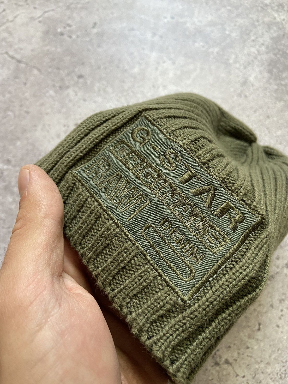 G-Star G-Star Raw Denim Olive Original Beanie Hat Size ONE SIZE - 3 Thumbnail