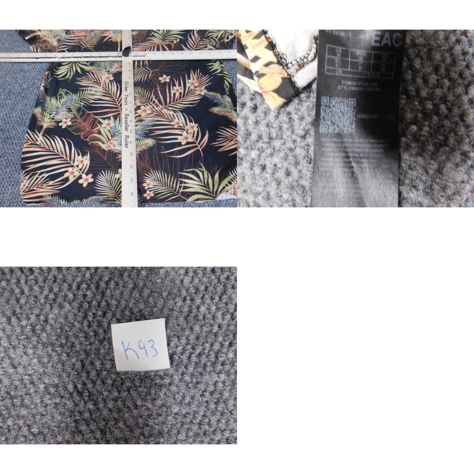 Guess GUESS Mens Shirt M Black Floral Graphic Knit Cotton Short Sleeve Crew Neck T-Shirt 90s Americana Classic Logo breathable Size US M / EU 48-50 / 2 - 8 Thumbnail