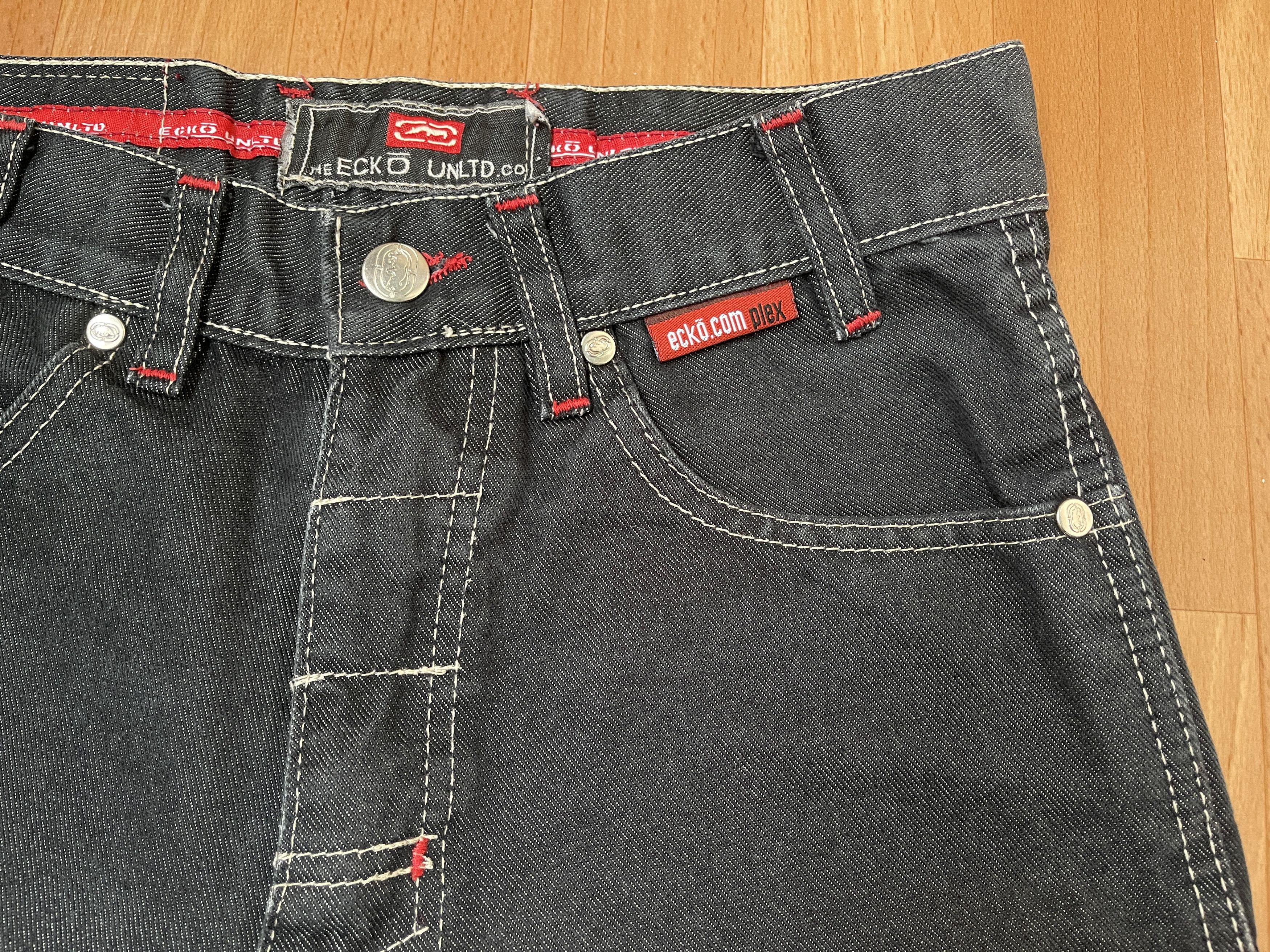 Ecko Unltd. Ecko Unltd jeans shorts, shiny silver vintage baggy 90s 26 Size US 26 / EU 42 - 12 Thumbnail