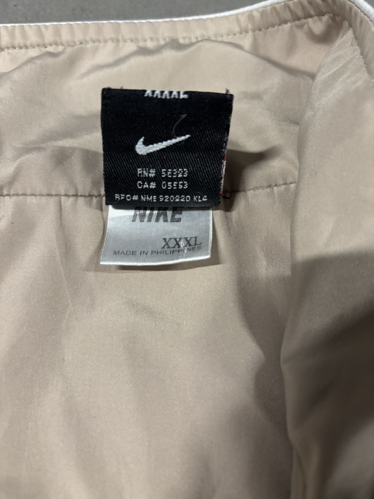Japanese Brand × Nike × Vintage Vintage Nike Korean Truck Jacket Begie Rare 1990s Size US XXL / EU 58 / 5 - 6 Thumbnail