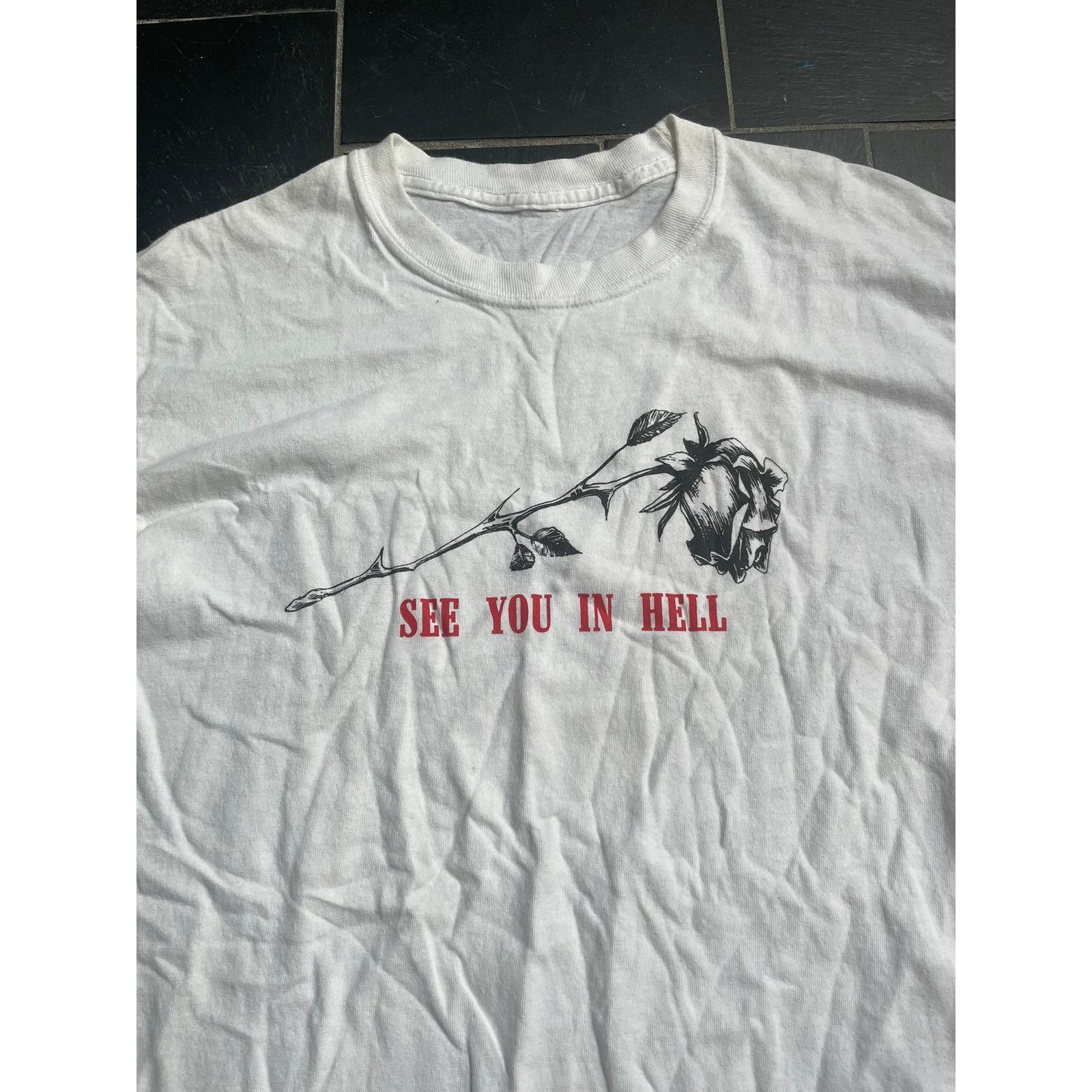 Other See You In Hell Long Mens Sleeve Shirt Size US S / EU 44-46 / 1 - 2 Thumbnail