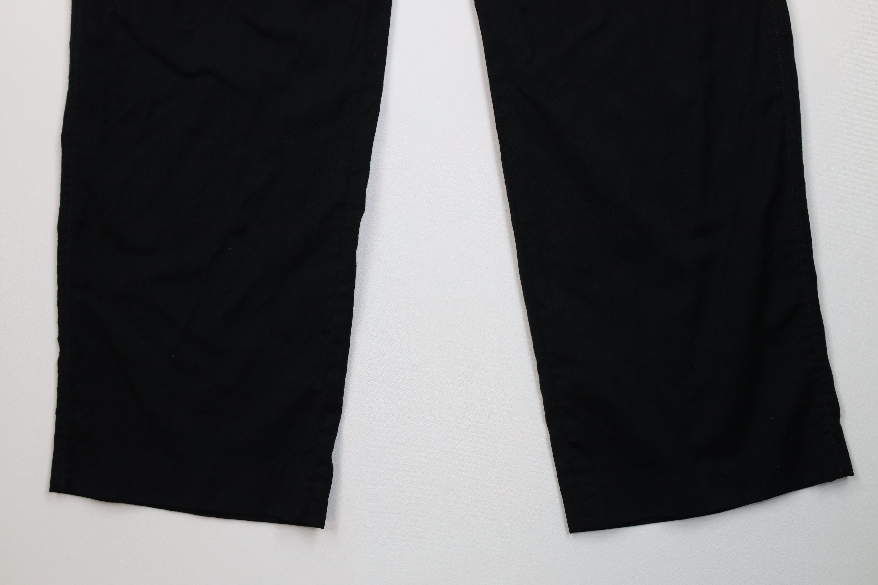 Lands' End Vintage 90s Lands End Wide Leg Chino Pants Wool Black USA Size US 34 / EU 50 - 4 Thumbnail
