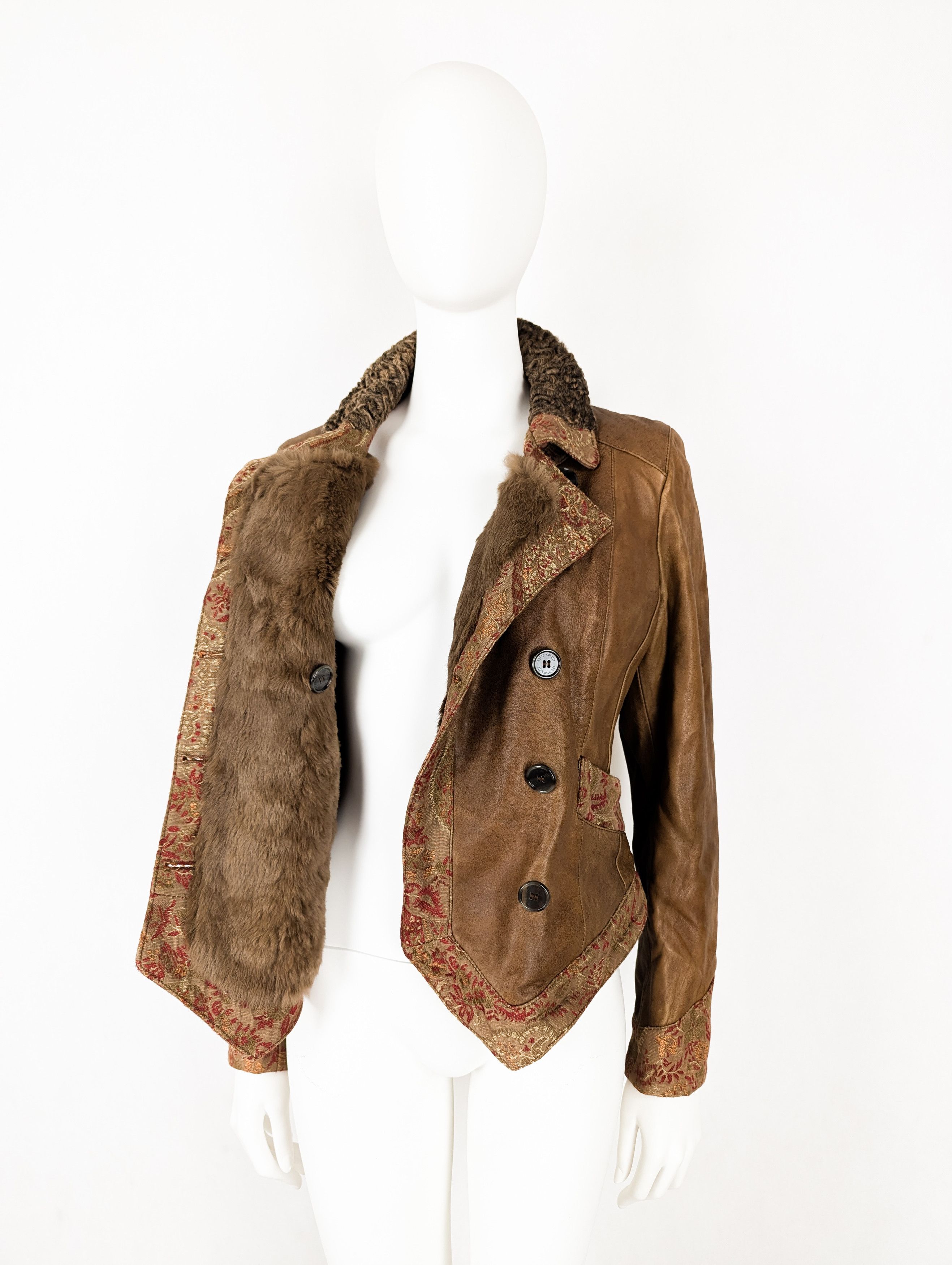 Etro Etro leather jacket with lapin inside Size M / US 6-8 / IT 42-44 - 3 Thumbnail