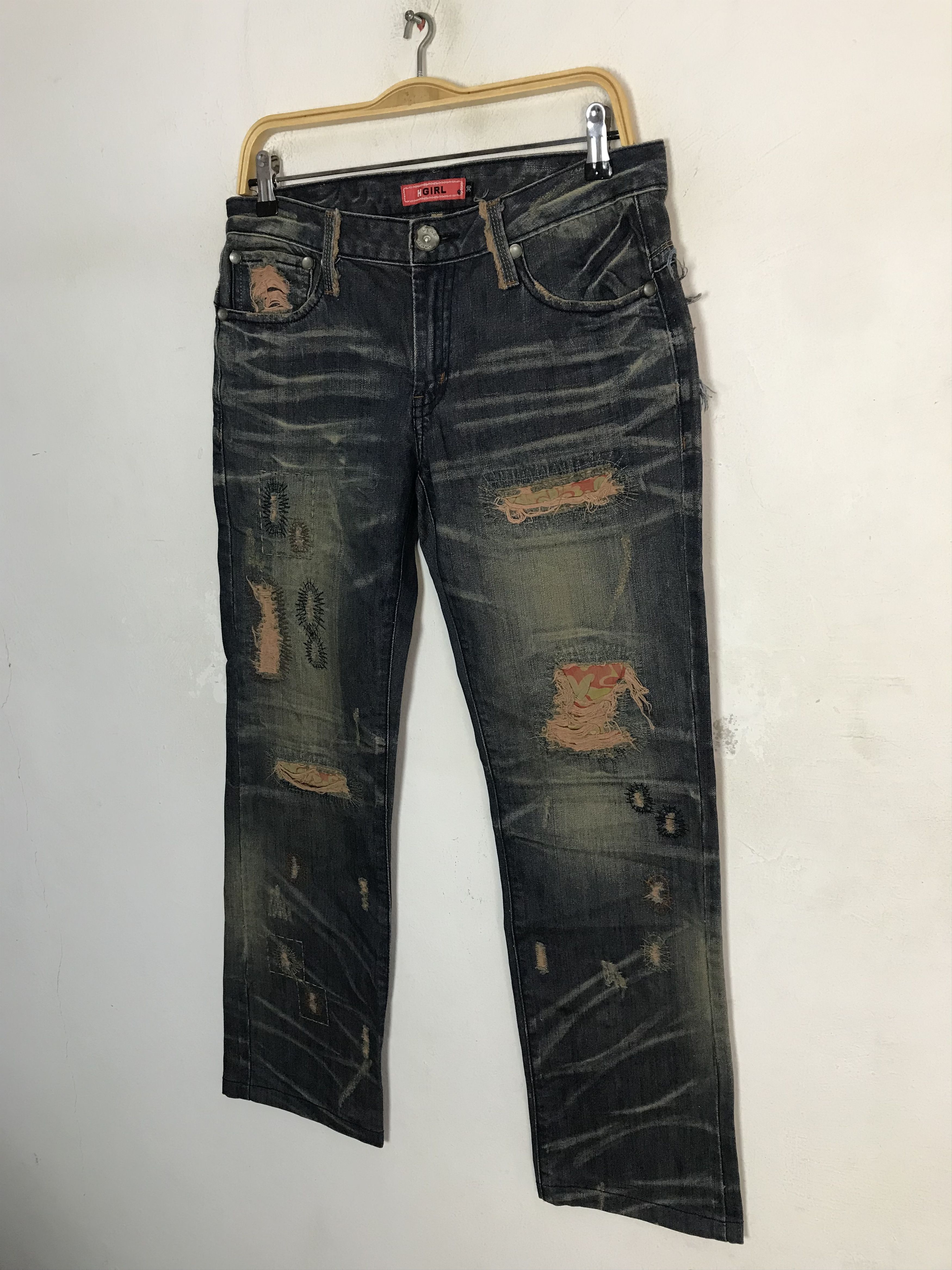 Other H Girl Straight Cut Indigo Denim Jeans Size US 32 / EU 48 - 4 Thumbnail