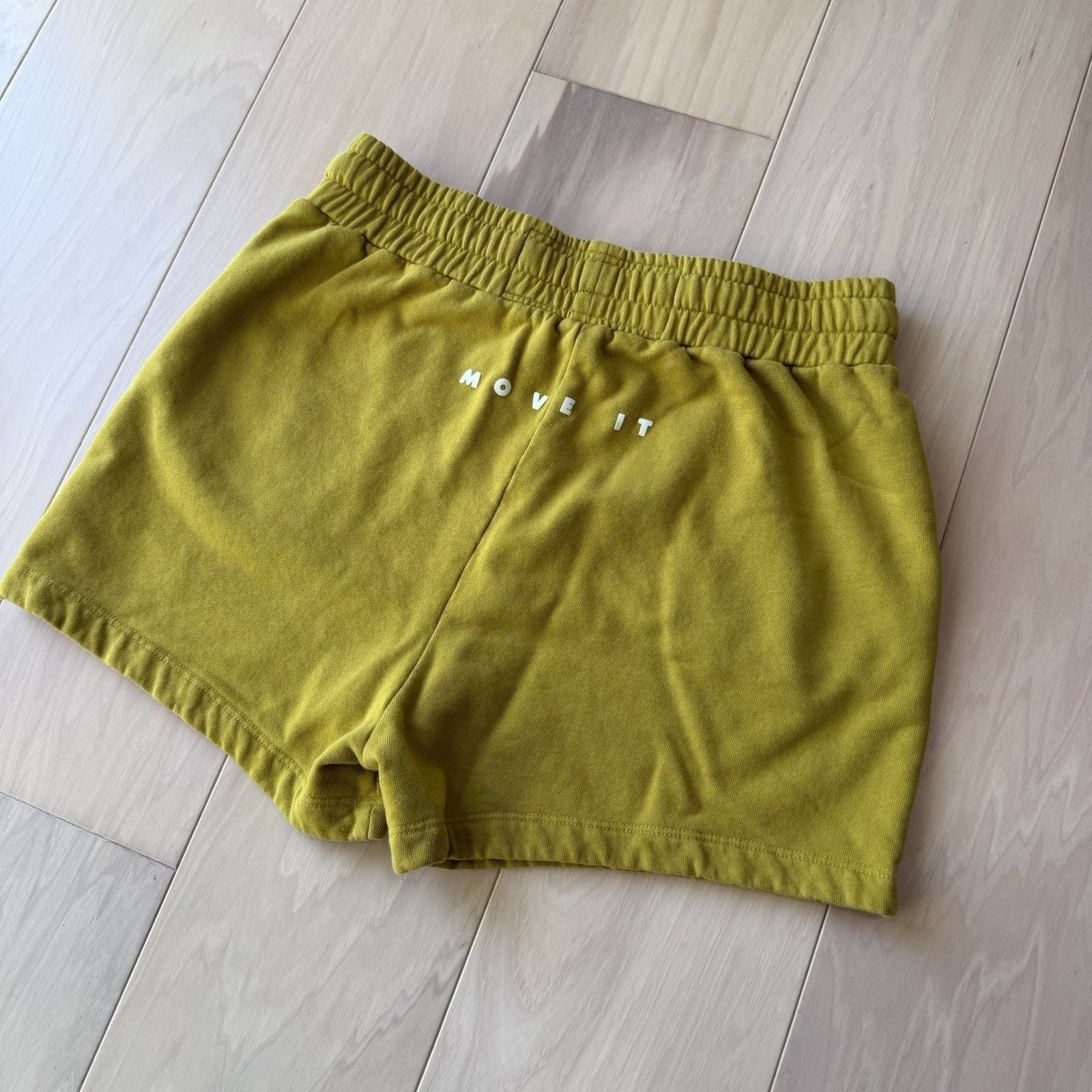 MOTHER Mother Shorts Large Yellow Bender Sweat Fleece Bottoms Size 30" / US 8 / IT 44 - 3 Thumbnail