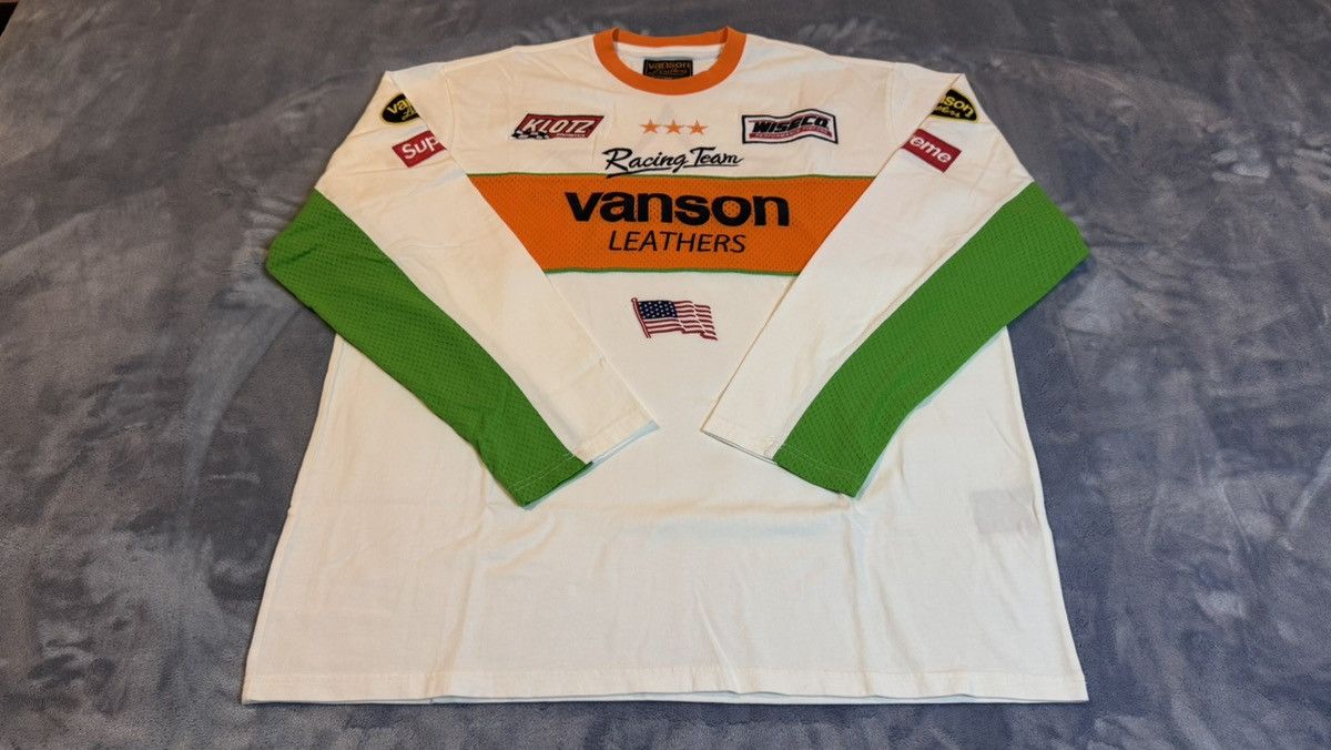 Supreme × Vanson Leathers Supreme x Vanson Leathers L/S Top Size US XXL / EU 58 / 5 - 2 Thumbnail