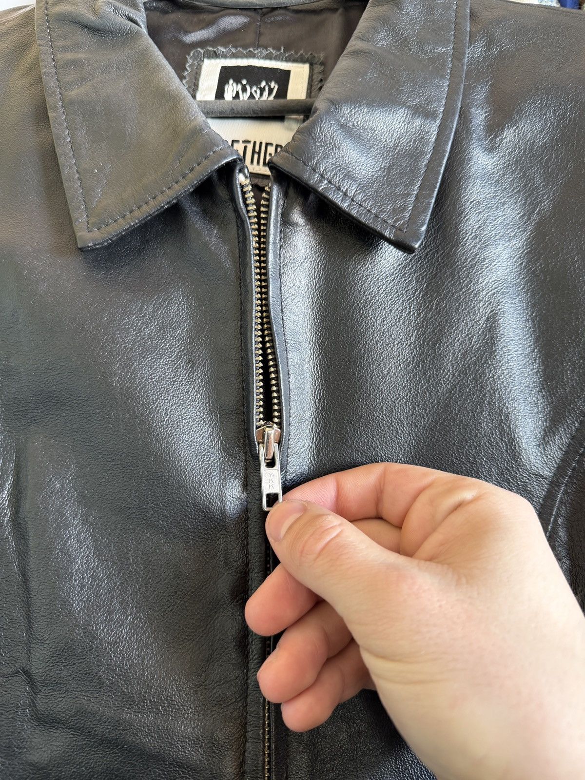 Japanese Brand Vintage Avan-Garden leather jacket Rick Owens style Size XL / US 12-14 / IT 48-50 - 4 Thumbnail