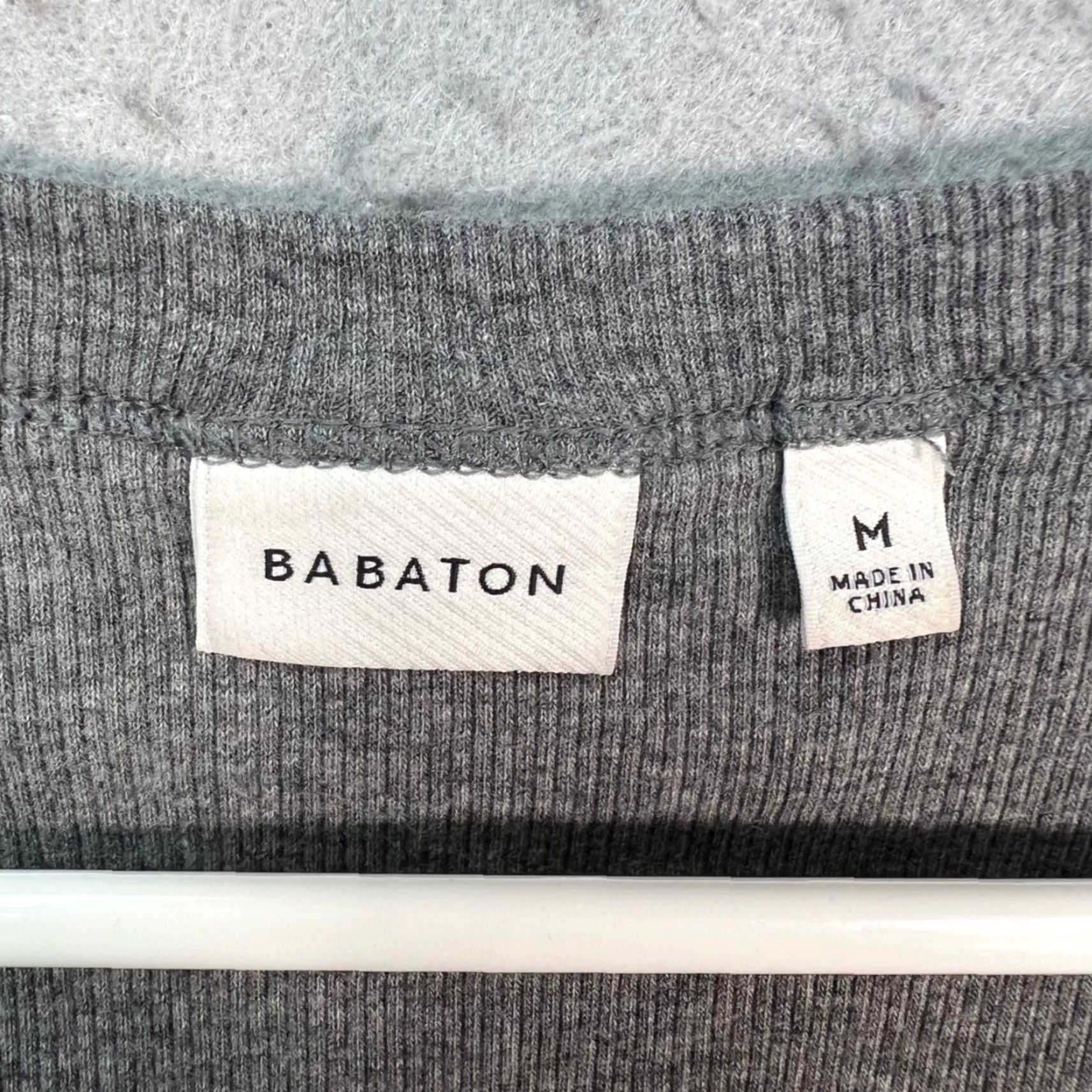 Vintage Babaton Tank Top Shirts Womens Adult Medium Gray Cotton Blend Scoop Neck Sleeveless Stretch Casual Size M / US 6-8 / IT 42-44 - 3 Thumbnail