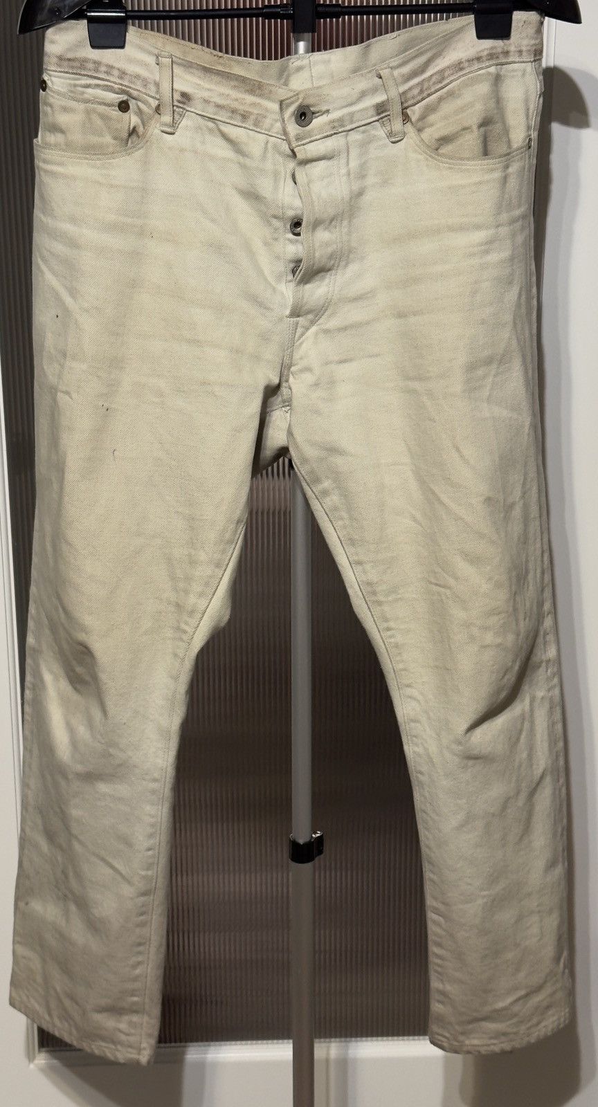 Stevenson Overall Co. Big Sur 210 White Denim Size US 34 / EU 50 - 1 Thumbnail