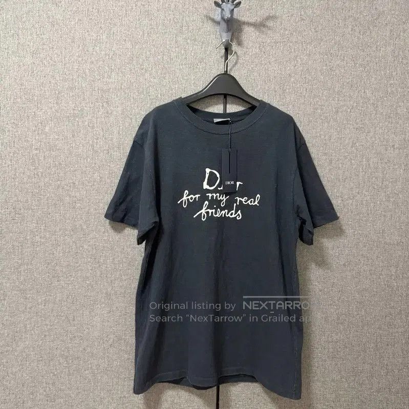 Dior Dior Men's Grey Logo T-shirt . Size US M / EU 48-50 / 2 - 1 Thumbnail