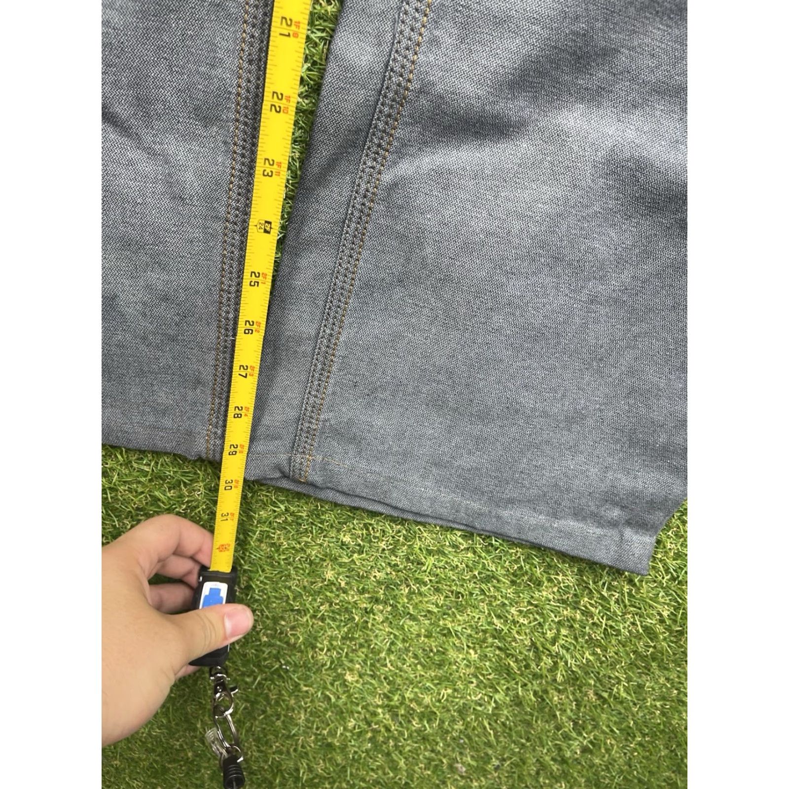 Denime VINTAGE A. TIZIANO Jeans Mens 44x30 Denim Straight Leg 90s Workwear Blue Cotton 5-Pocket Mens Size US 44 / EU 60 - 4 Thumbnail