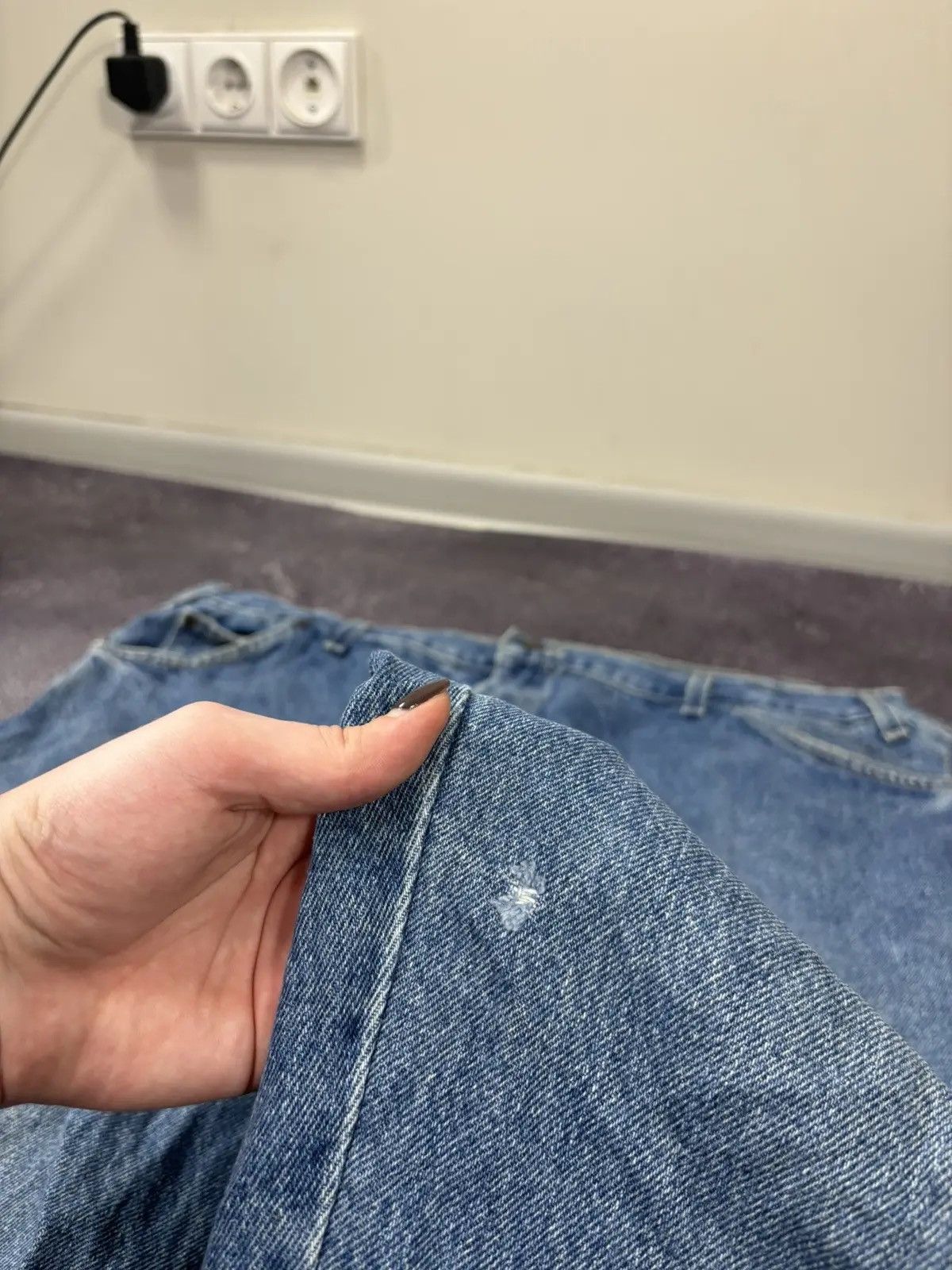 Dickies × Vintage Vintage Dickies USA Blue Denim Work Hype Skate Baggy Jeans Size US 42 / EU 58 - 10 Thumbnail