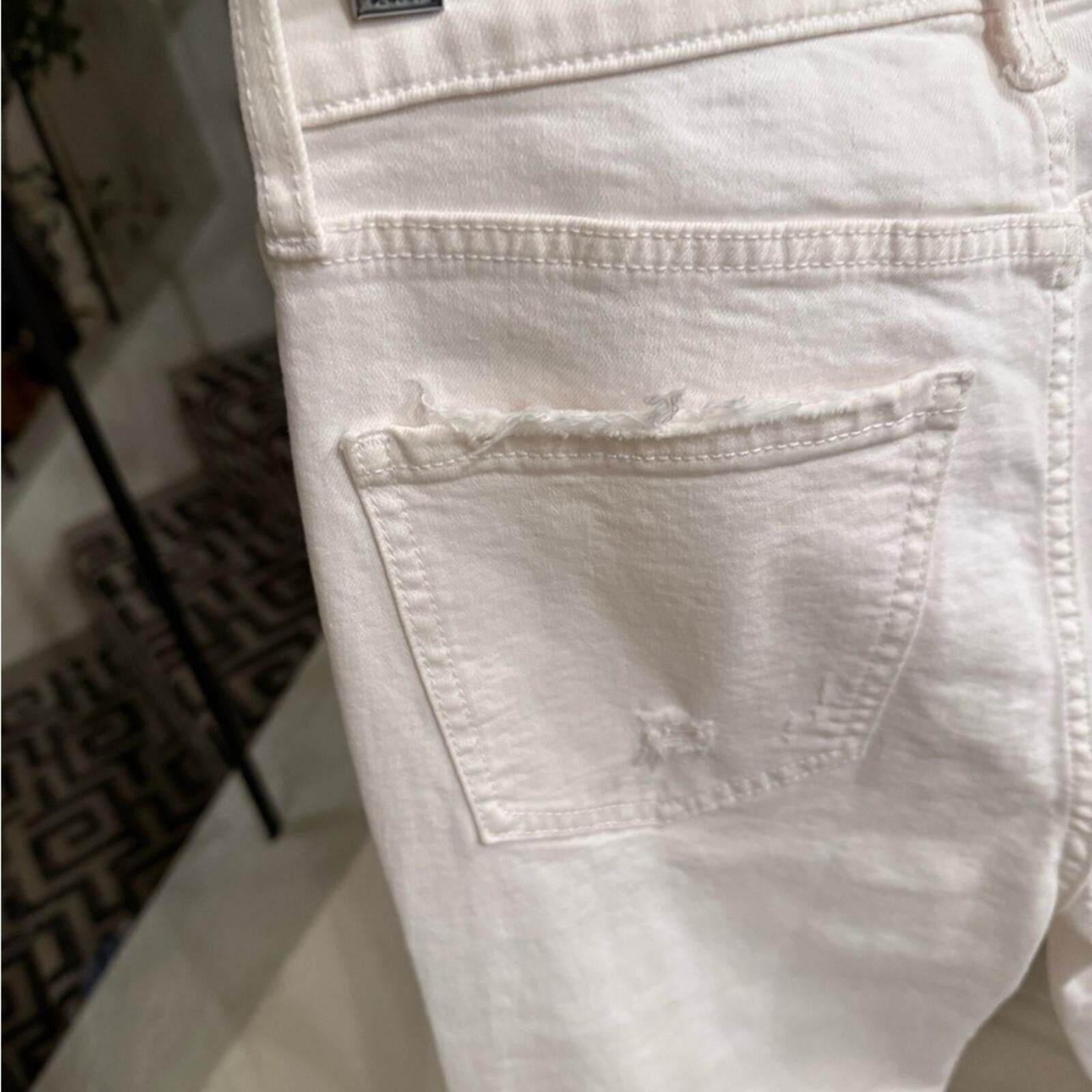 Dale Of Norway DAZE Denim Shy Girl Marshmallow White Distressed Jeans 26 Size 26" / US 2 / IT 38 - 4 Thumbnail