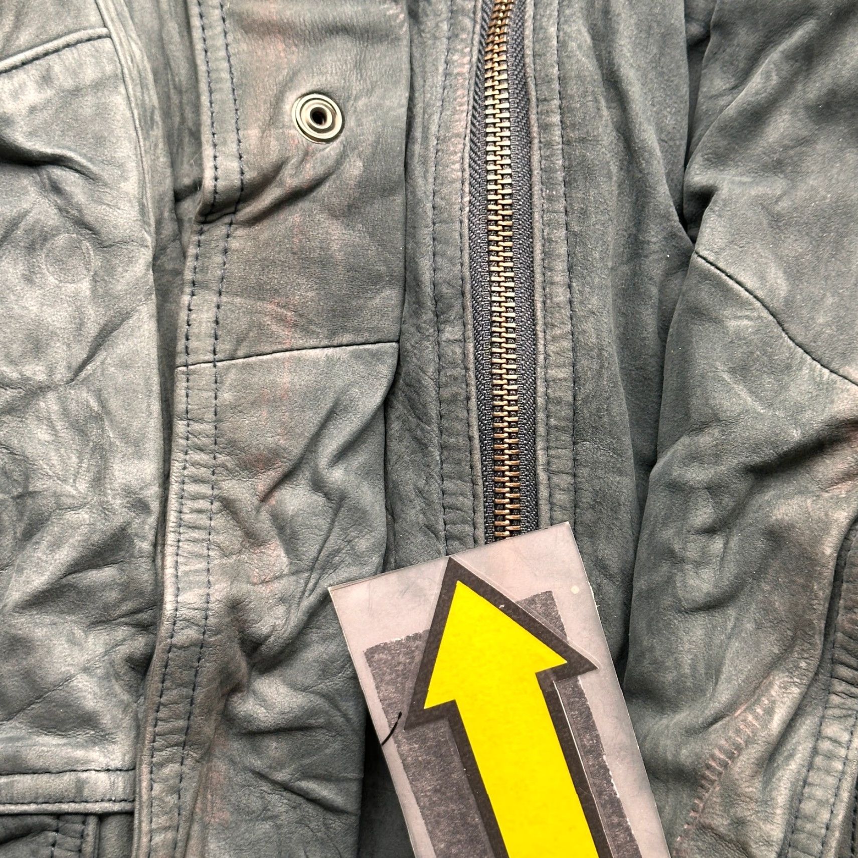 Vintage VINTAGE Aggio Leather Jacket Mens Medium Green Quilt Lined Suede Full Zip Pockets Casual Jacket M Green Mens Size US M / EU 48-50 / 2 - 7 Thumbnail