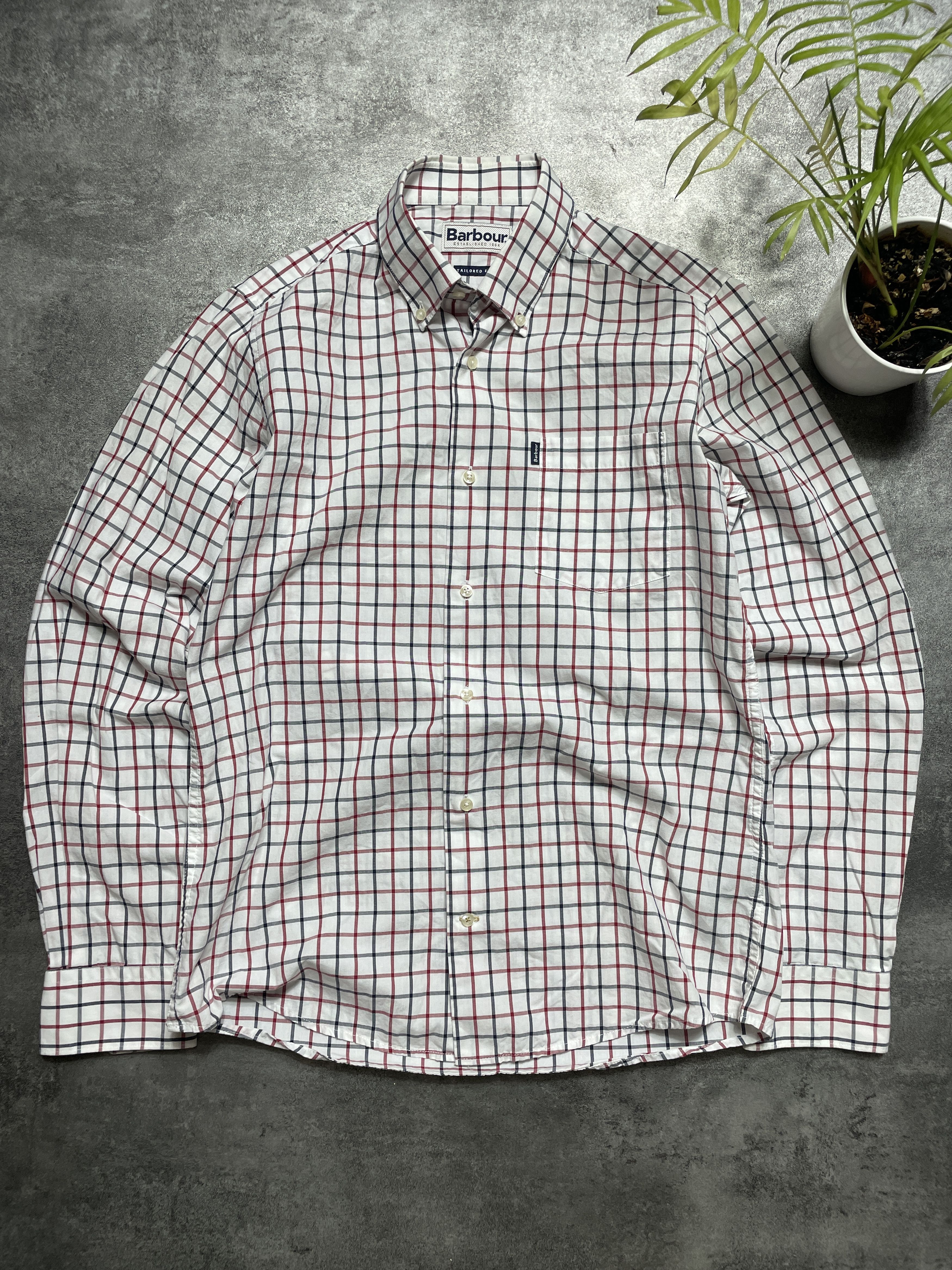 Barbour Barbour Luxury Elegant Checkered Shirt Button Up Size US S / EU 44-46 / 1 - 1 Thumbnail