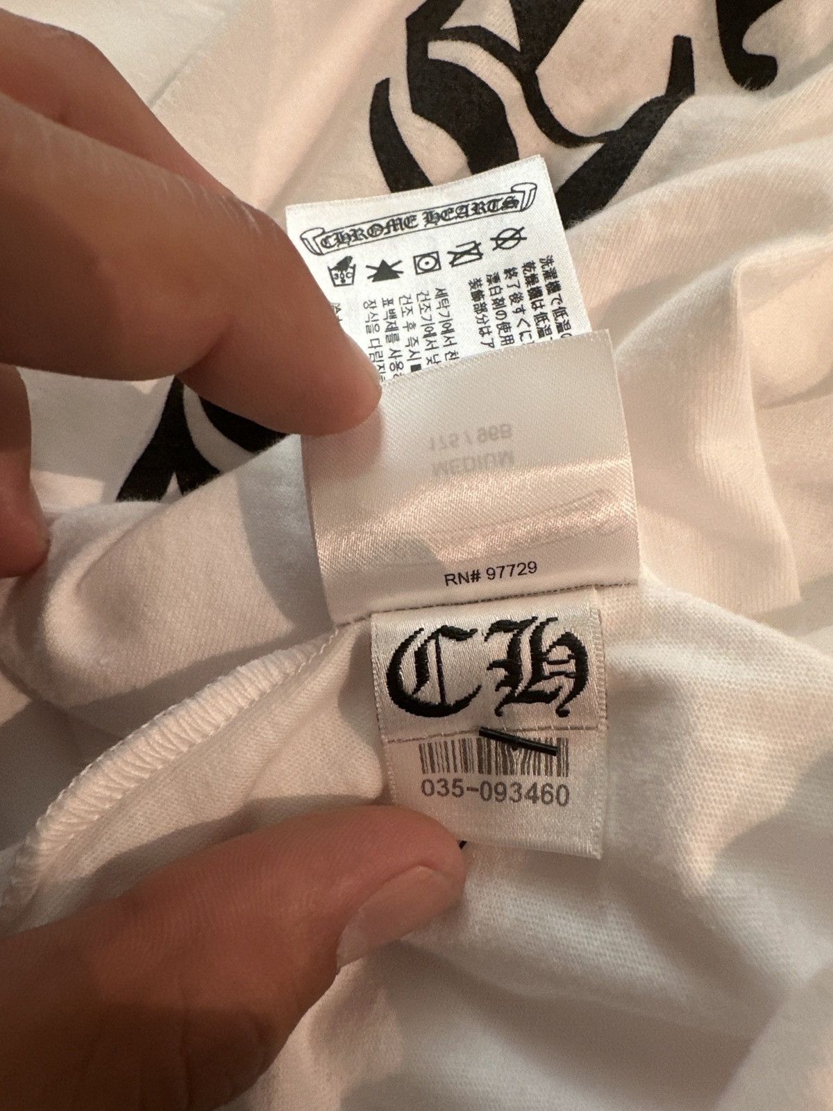 Chrome Hearts Long Sleeve Chrome Hearts White T Size US M / EU 48-50 / 2 - 4 Thumbnail