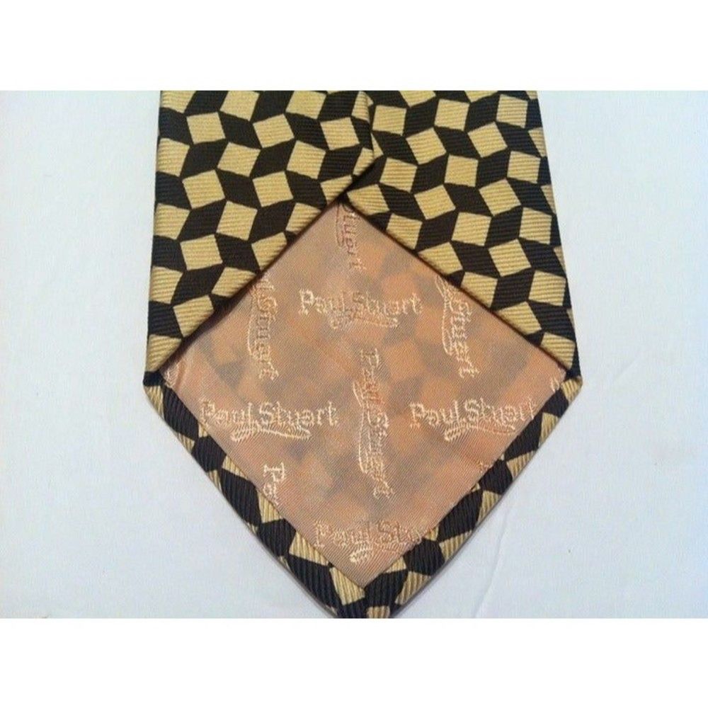 Paul Stuart PAUL STUART MEN'S NEW 100%SILK TIE WIDTH: 3 3/4" Size ONE SIZE - 4 Thumbnail