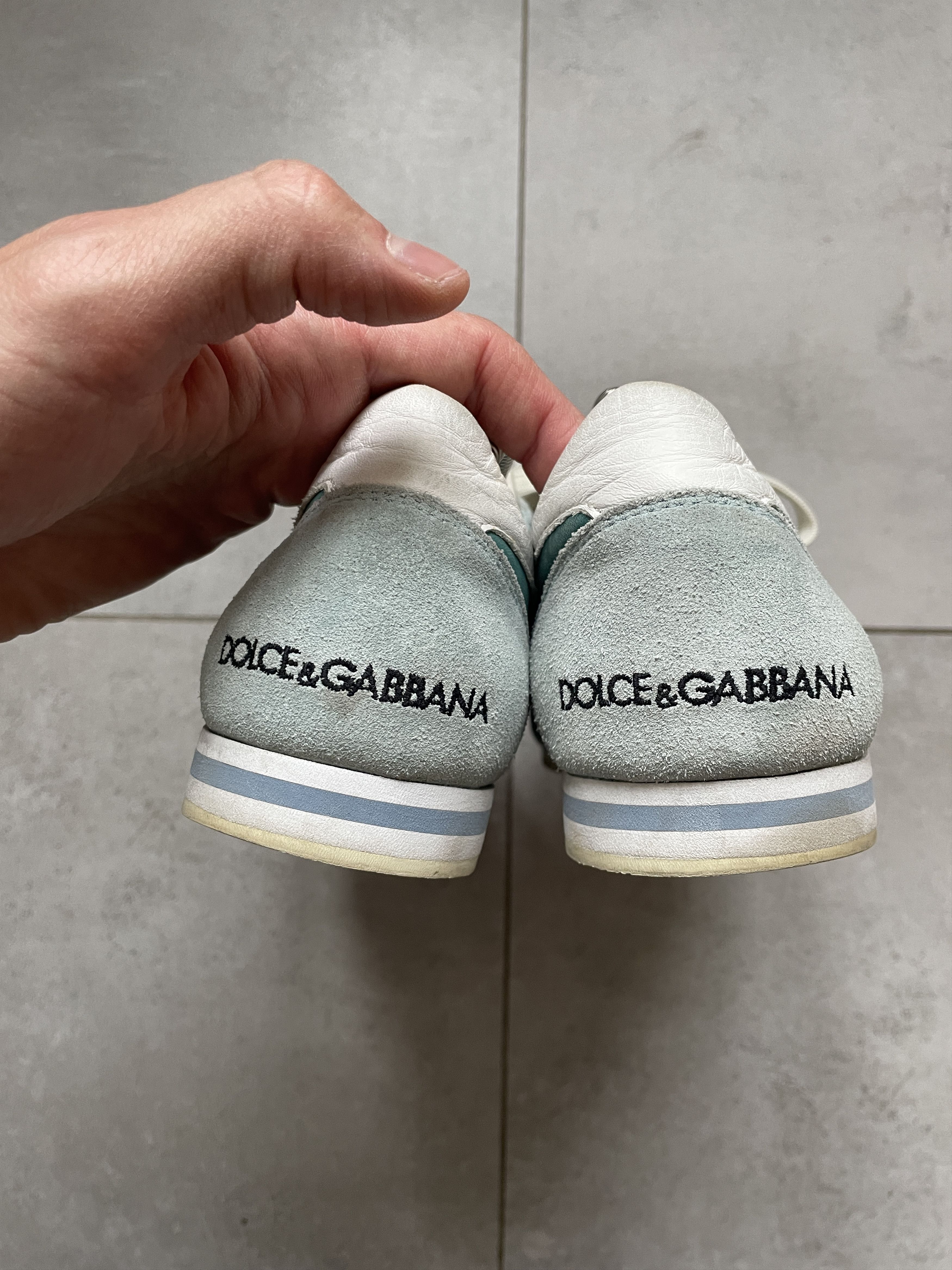 Dolce & Gabbana Y2K DOLCE GABBANA BABY BLUE TRAINERS SNEAKERS Size US 9 / EU 42 - 8 Thumbnail