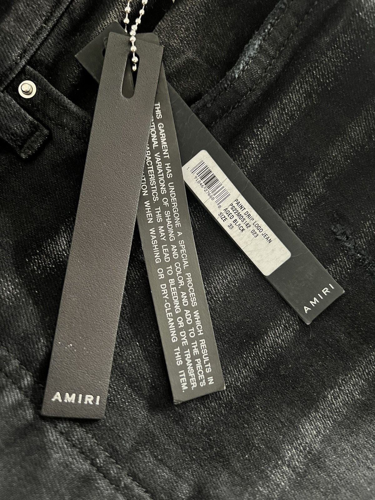 Amiri Amiri Paint Drip Denim Size US 33 - 3 Thumbnail