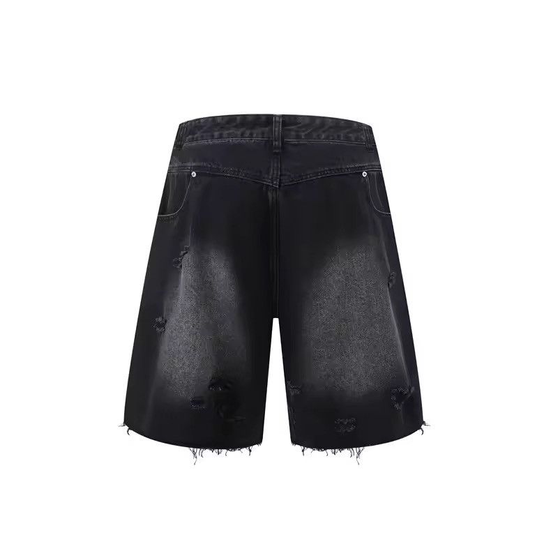 Japanese Brand × Jean Destroy Distressed Washed Loose Vintage Retro Shorts Size US 31 - 7 Thumbnail