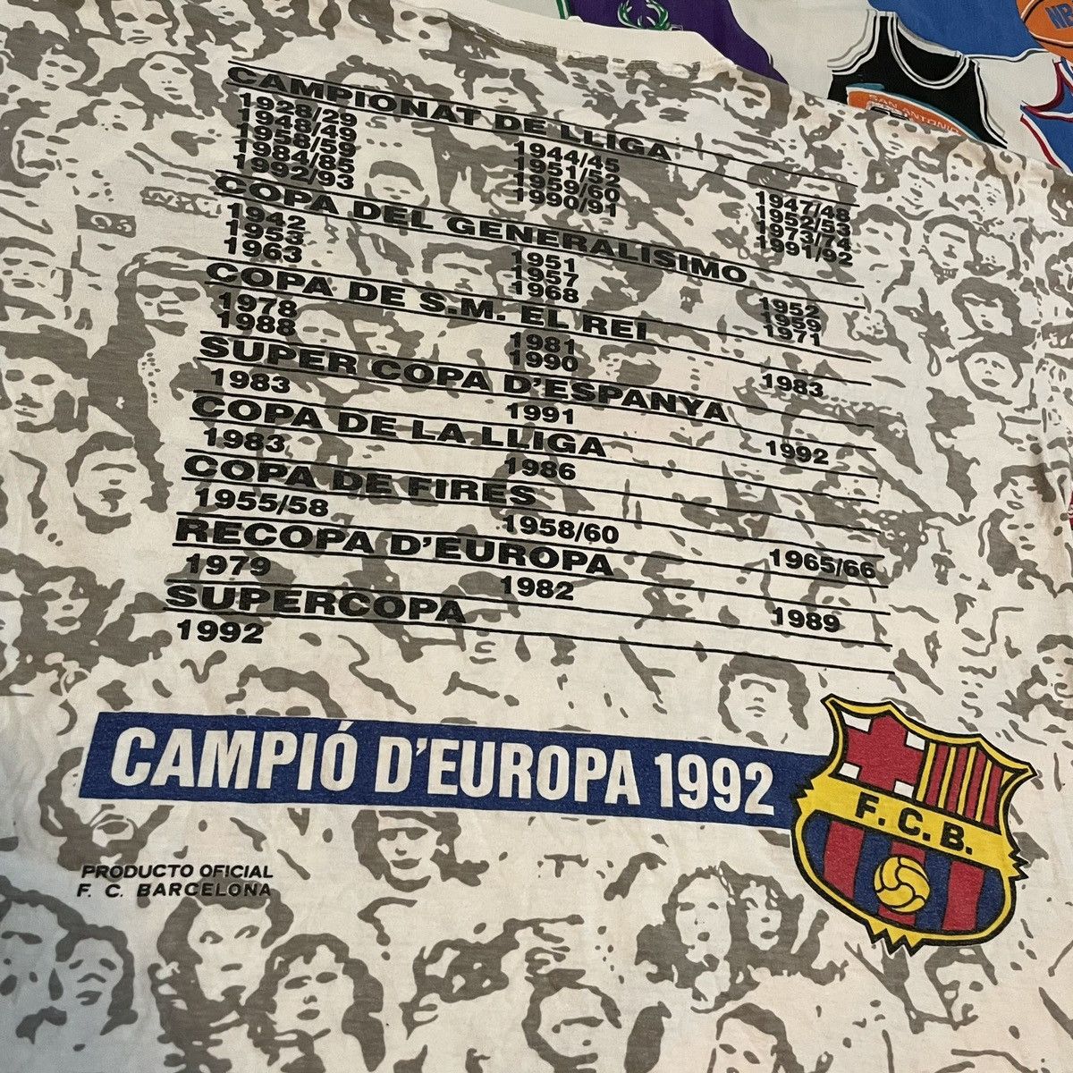 Vintage Vintage 1994 FIFA FCB Barcelona AOP Soccer Player Tee Size US XL / EU 56 / 4 - 4 Thumbnail