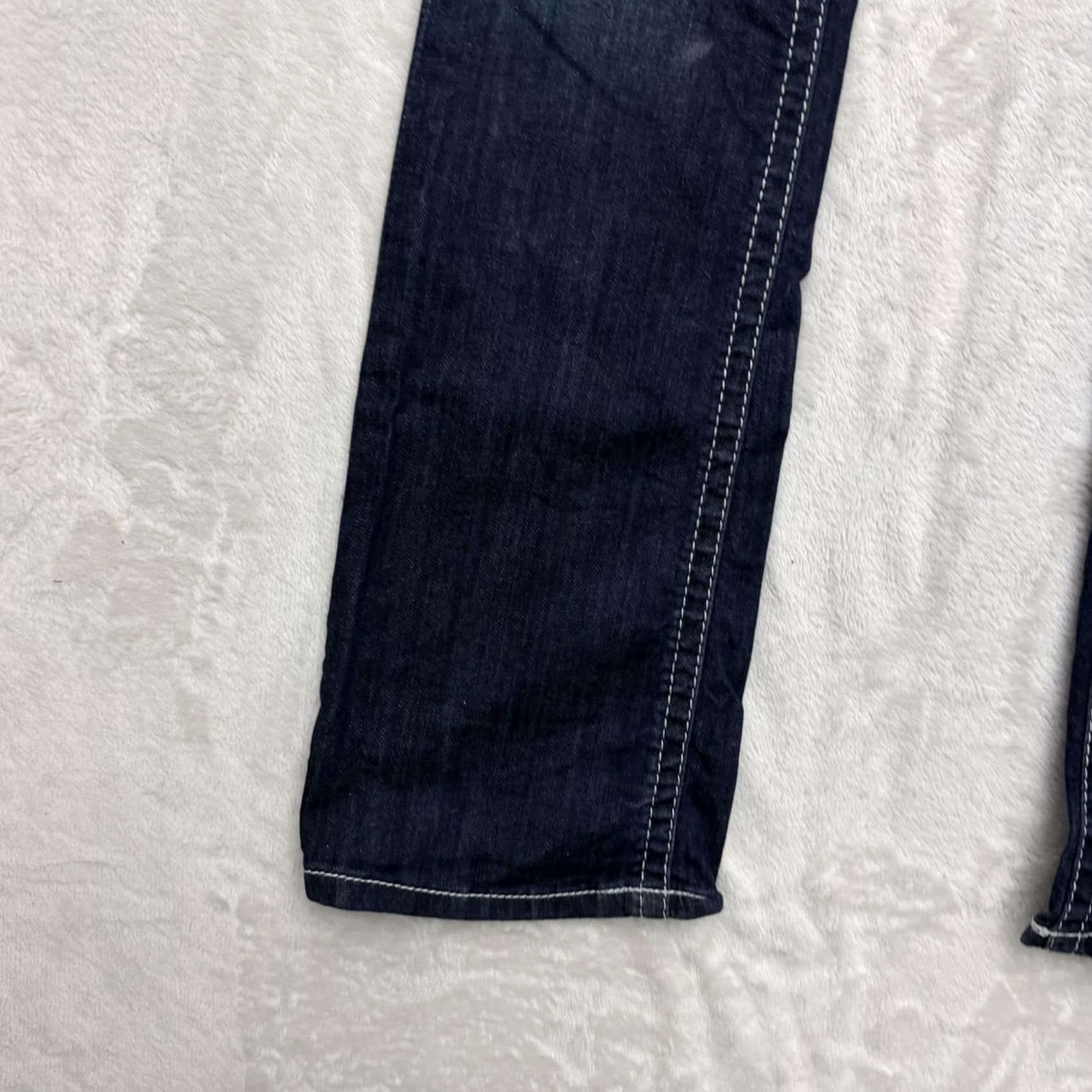 Ariat Ariat REAL Denim Jeans Womens 34x32 Bootcut Low Rise Embroidered Blue Denim 5-Pocket Western Stretch Jeans Womens Size 24" / US 00 / IT 34 - 7 Thumbnail