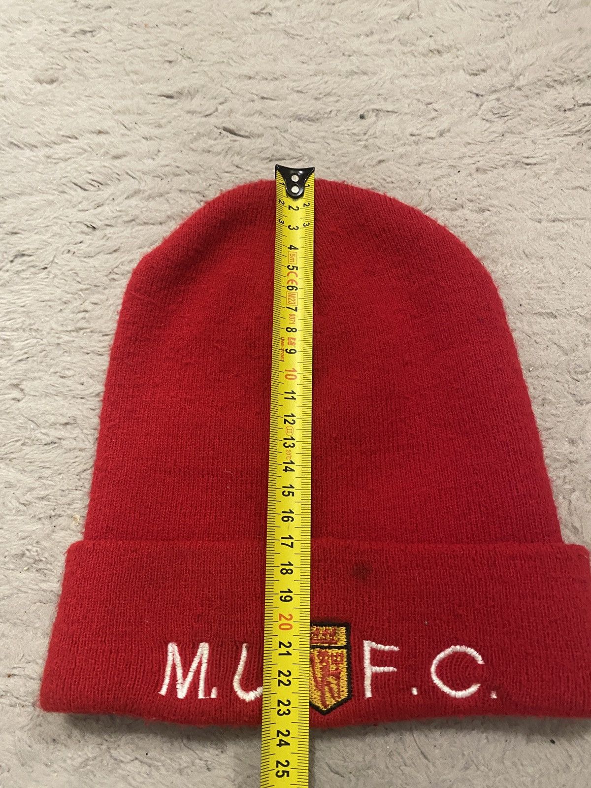 Vintage Manchester united Vintage winter hat Size ONE SIZE - 4 Thumbnail