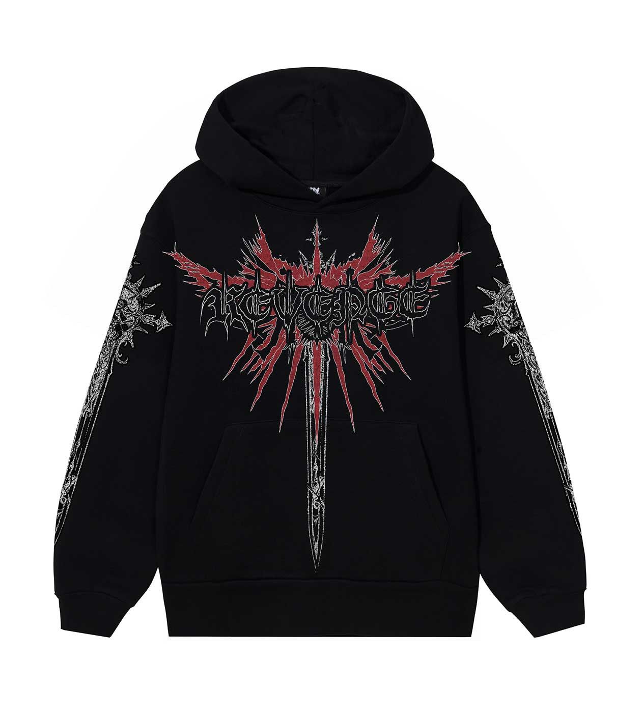 Revenge War Hoodie Black Size US XL / EU 56 / 4 - 1 Thumbnail