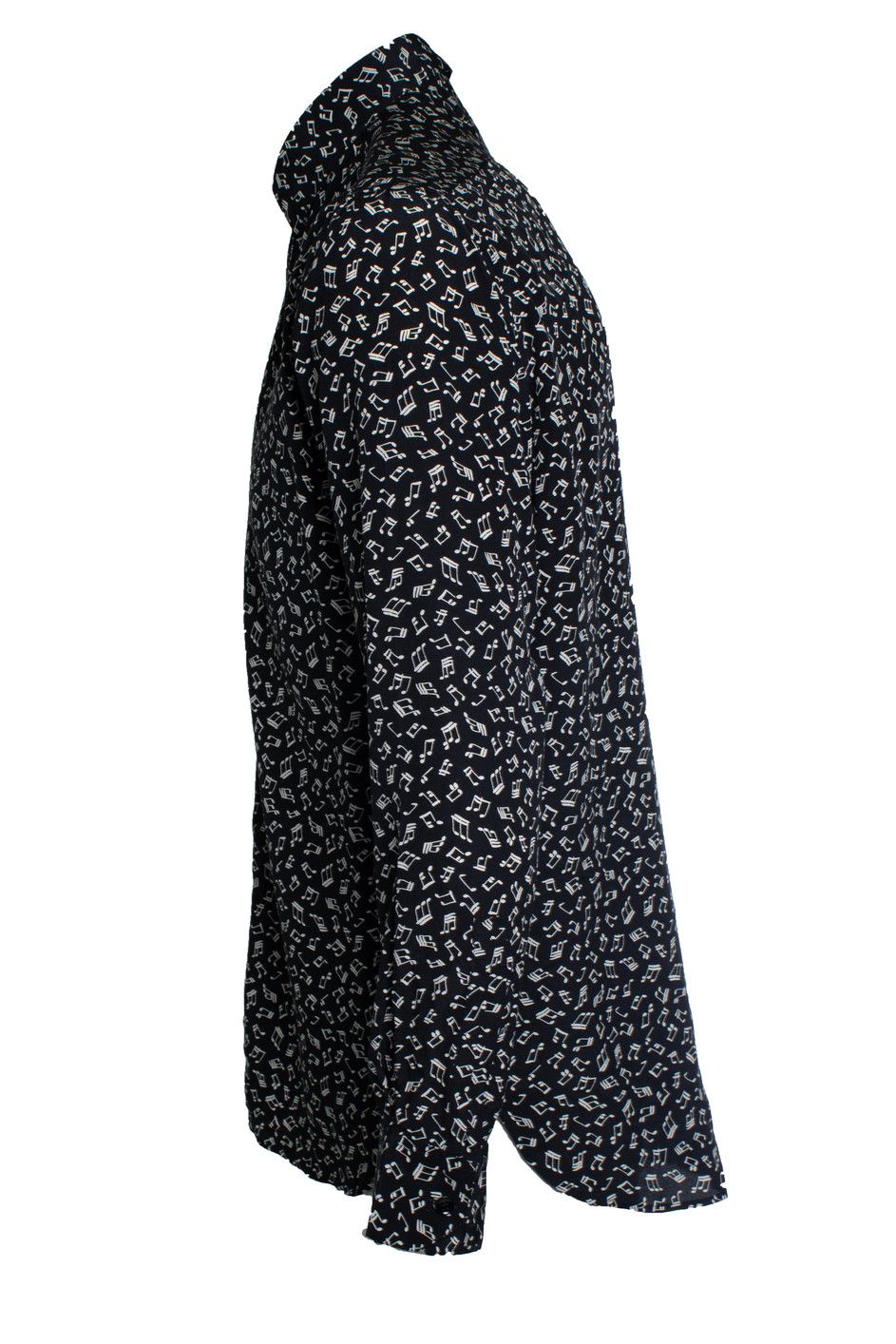 Saint Laurent Paris Saint Laurent, black shirt with music note print Size US S / EU 44-46 / 1 - 2 Thumbnail