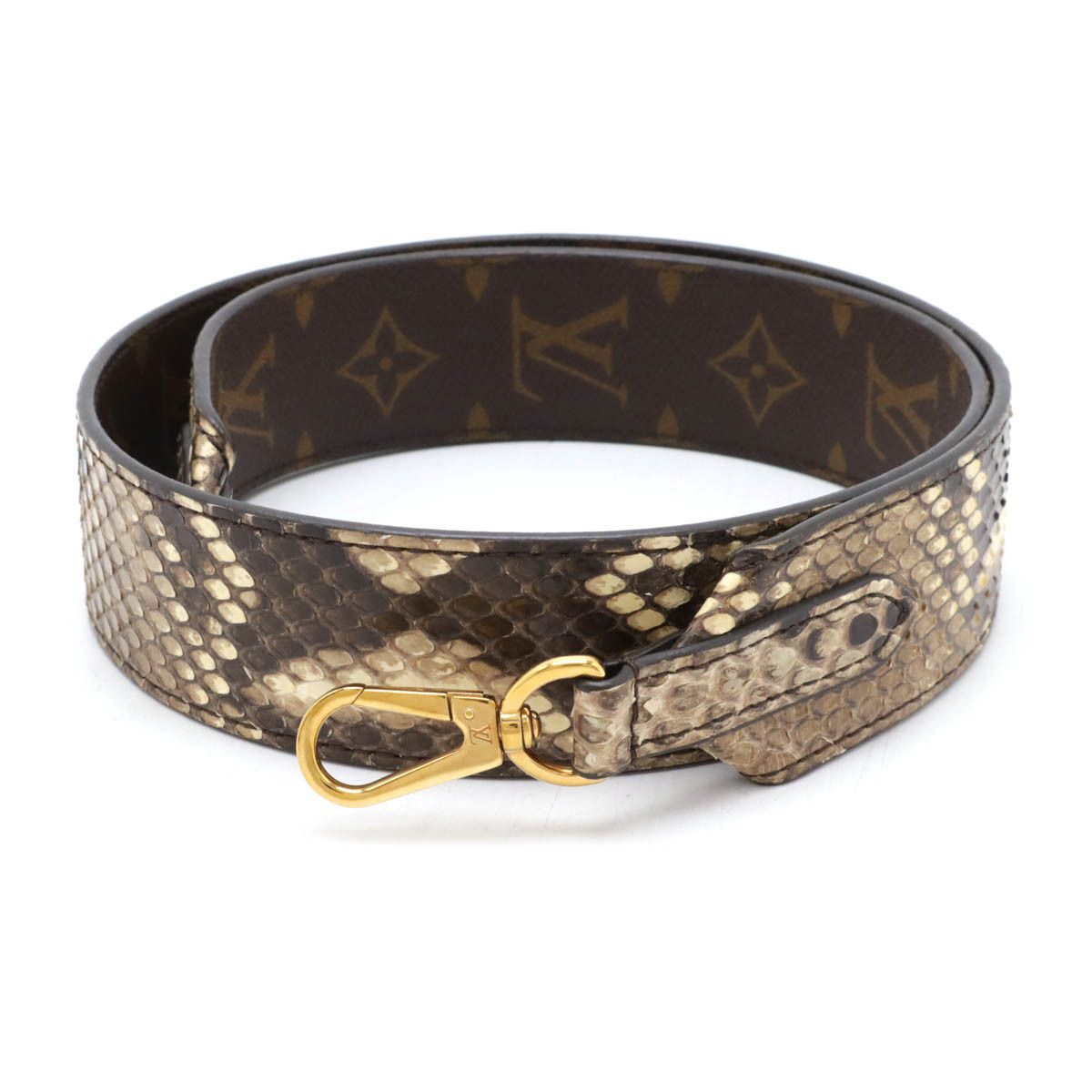 Louis Vuitton Louis Vuitton Louis Vuitton Monogram Python Shoulder Strap J02308 Canvas Other J02308 Size ONE SIZE - 1 Thumbnail