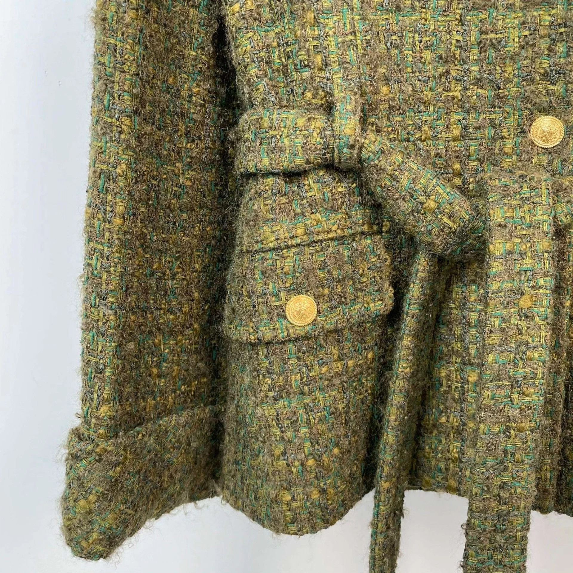 Gucci Gucci Wool Lapel Single-Breasted Tweed Jacket 36 Size XS / US 0-2 / IT 36-38 - 8 Thumbnail